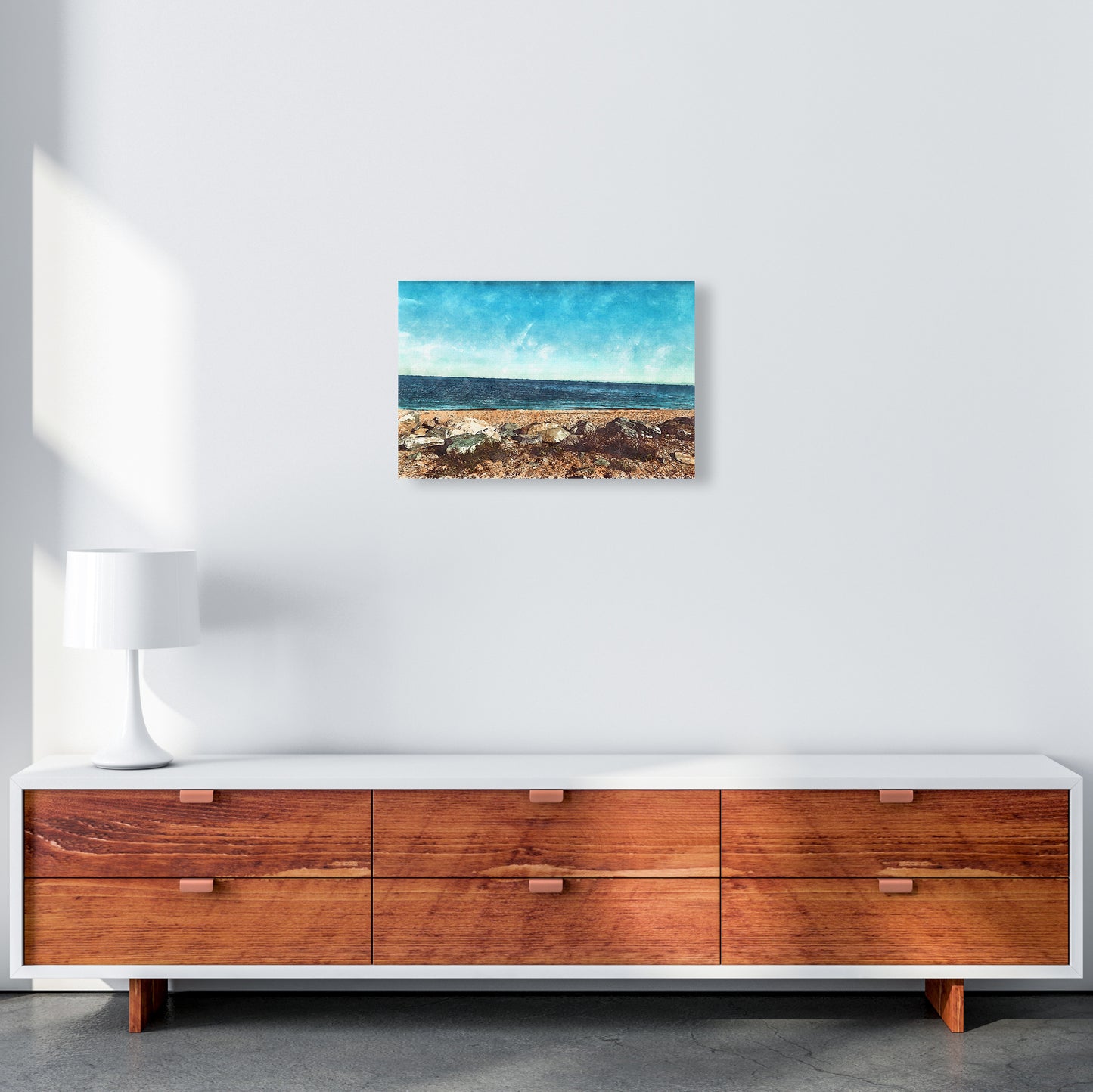 A day at the beach 2 A3 Canvas