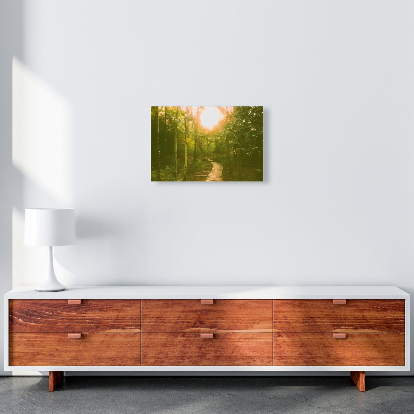Autumn wood A3 Canvas