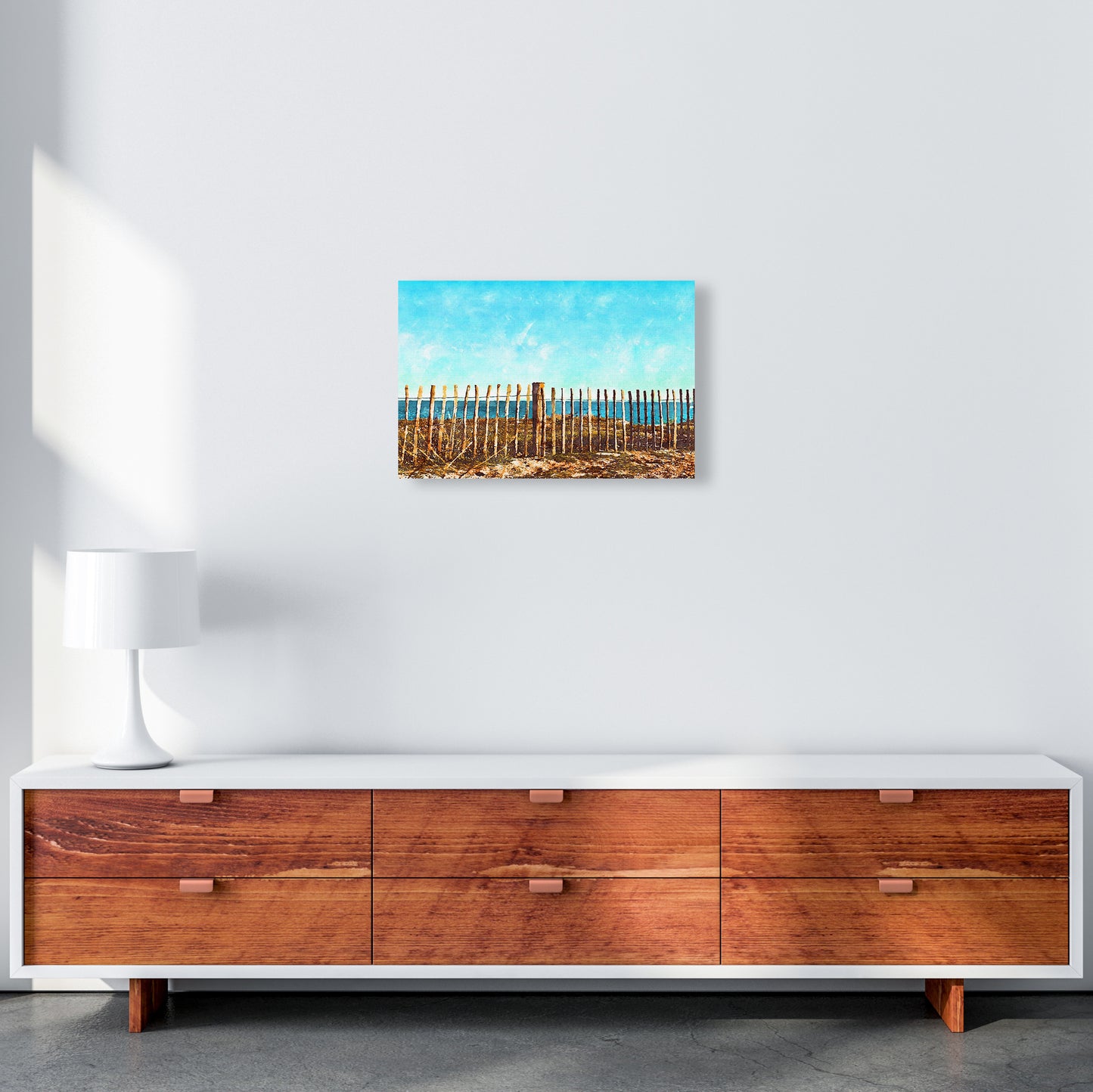 A day at the beach A3 Canvas
