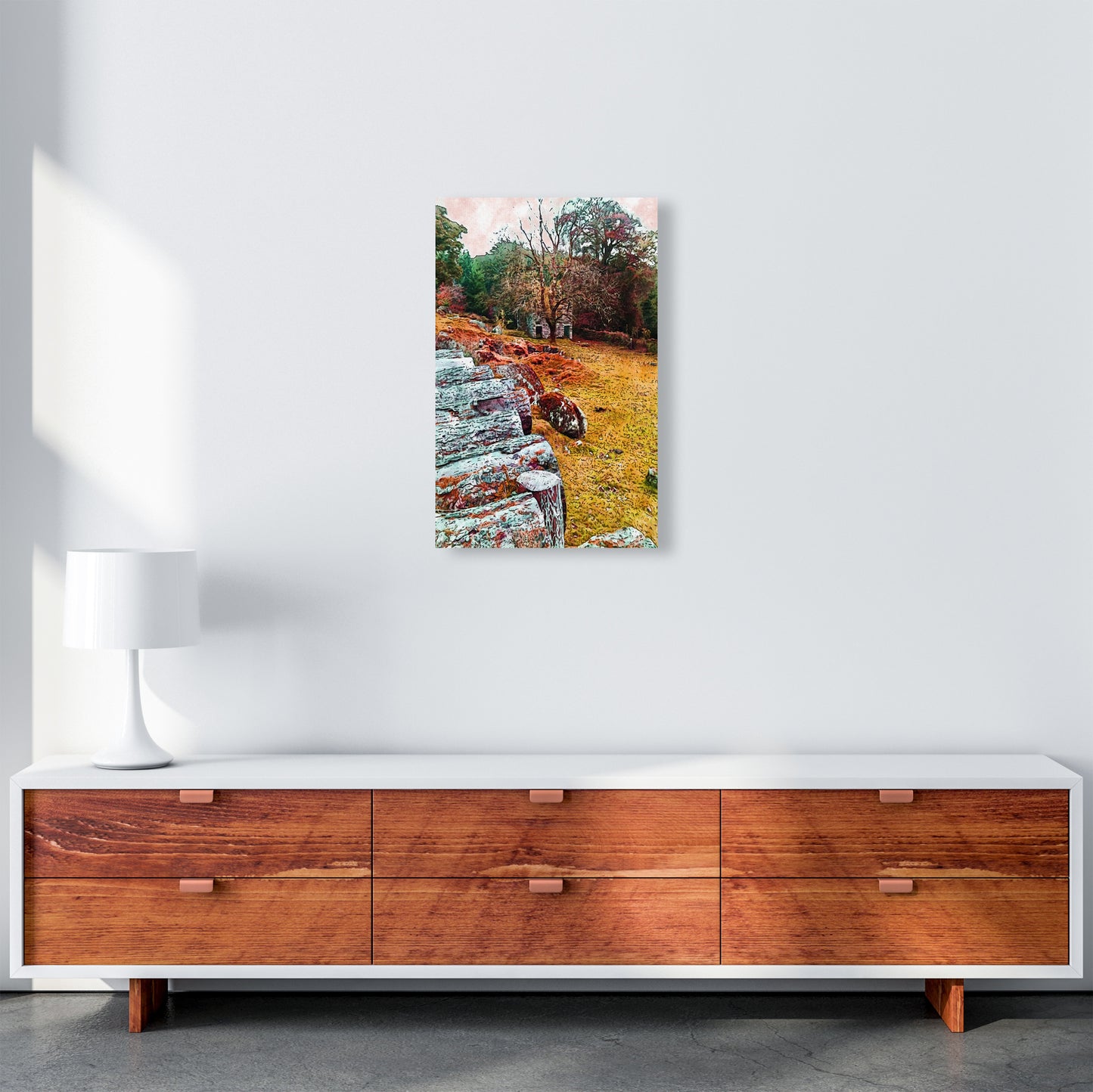 House on Dartmoor Art Print by Proper Job Studio A3 Canvas