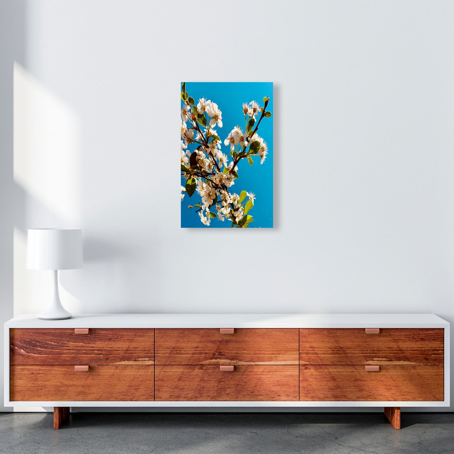 Under Cherry Blossom Art Print by Proper Job Studio A3 Canvas