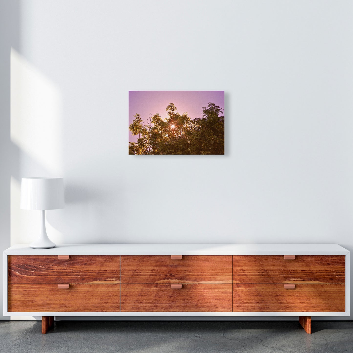 Blush Sunrise Art Print by Proper Job Studio A3 Canvas