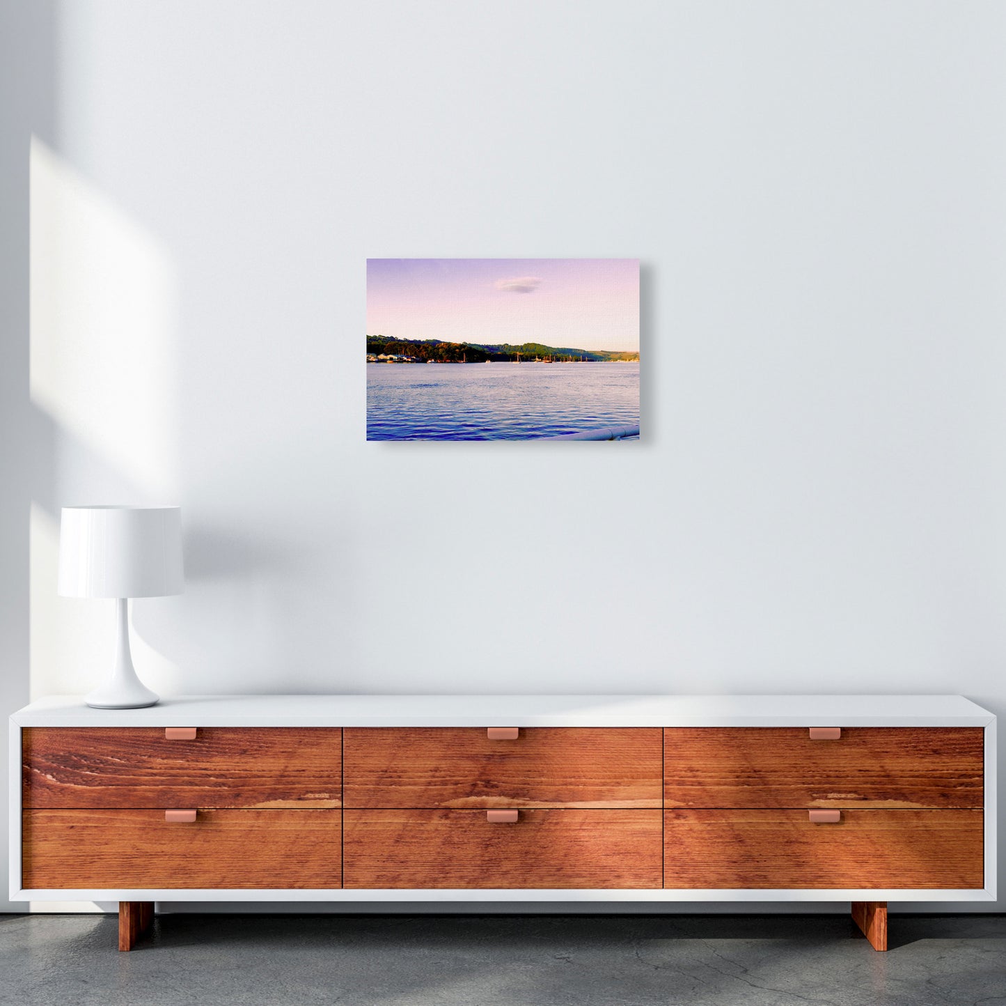 Calm ocean morning Art Print by Proper Job Studio A3 Canvas