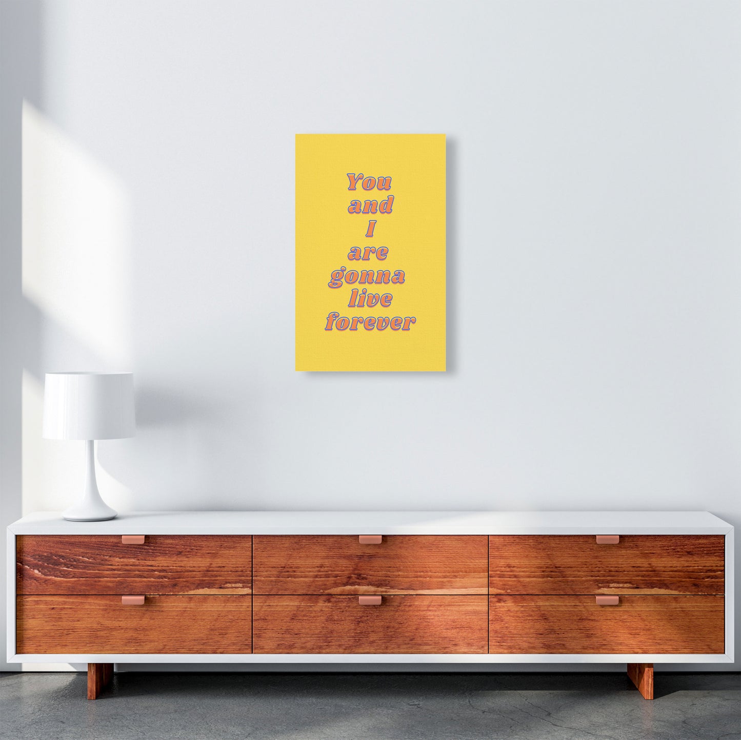 Live forever Art Print by Proper Job Studio A3 Canvas