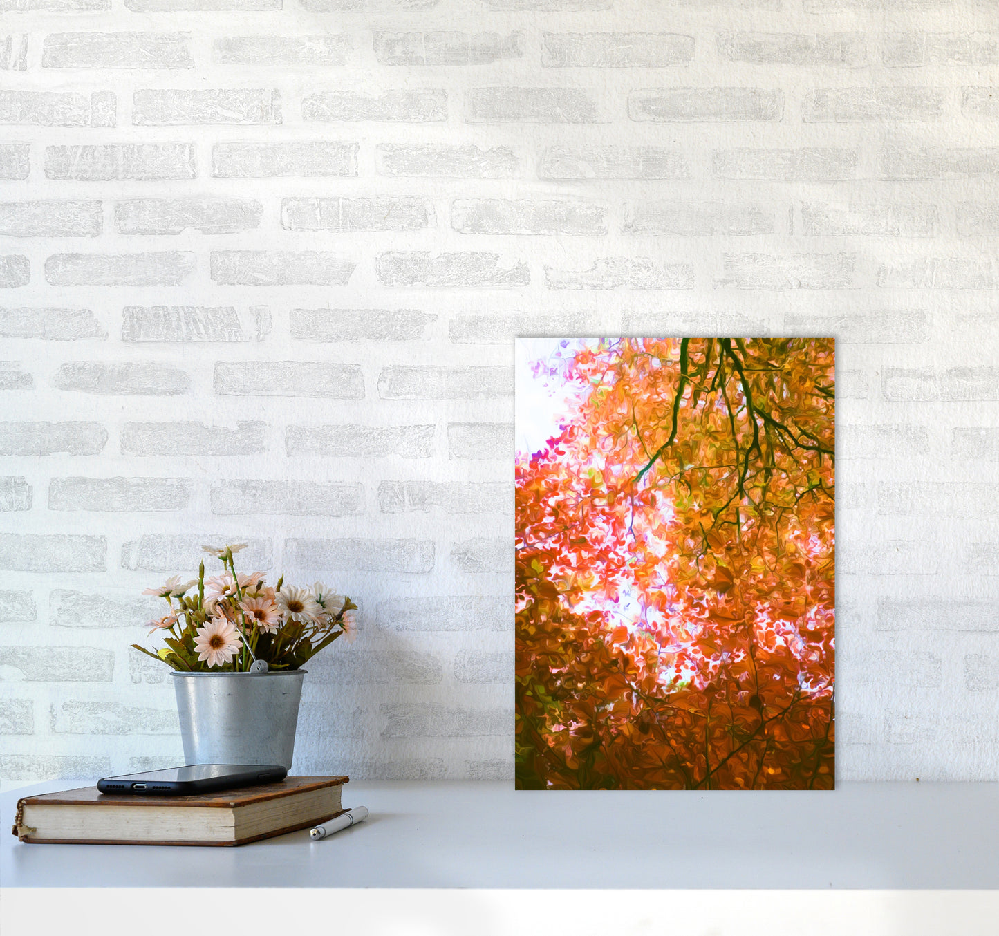 Autumn Leaves A3 Black Frame