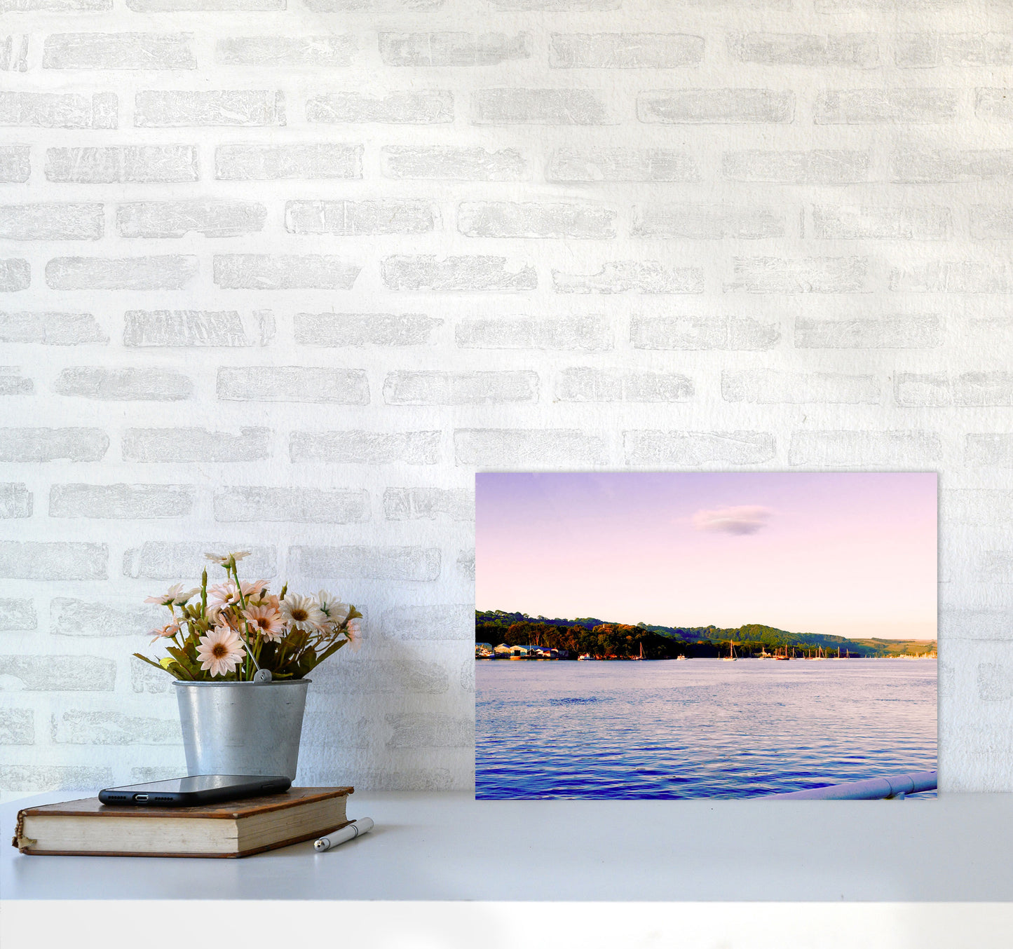 Calm ocean morning Art Print by Proper Job Studio A3 Black Frame
