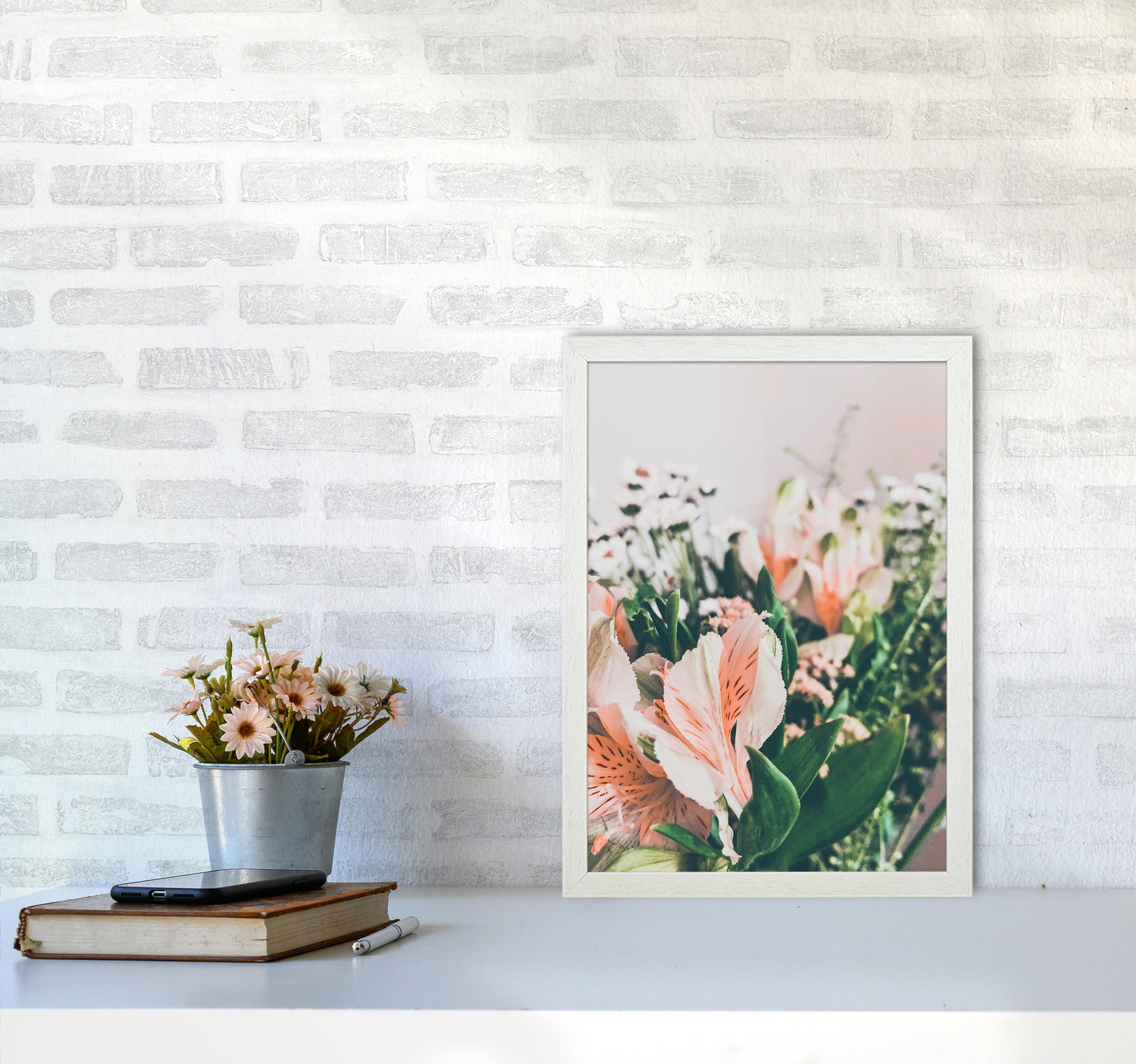 Flowers Photography Art Print by Proper Job Studio A3 Oak Frame