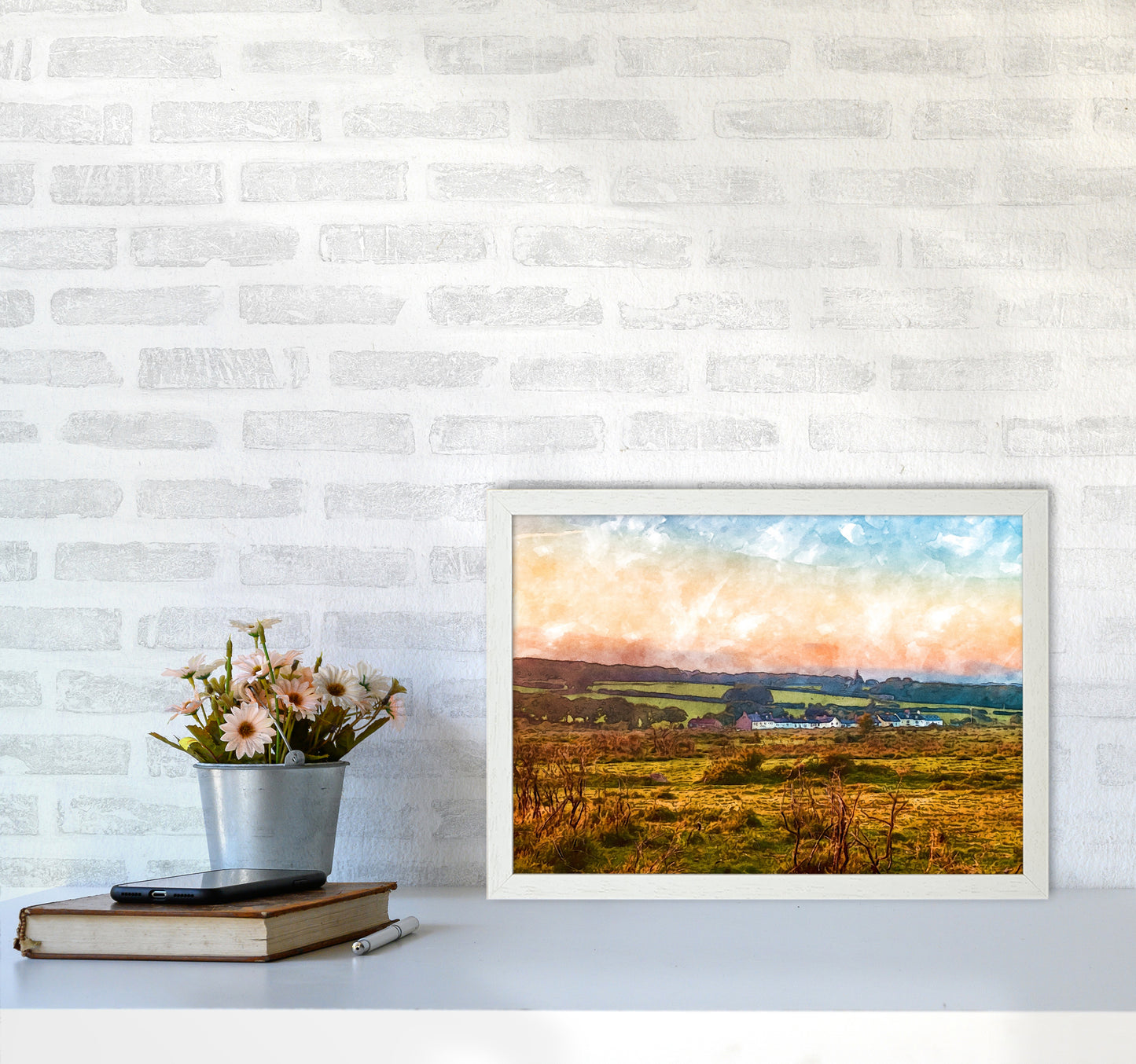 Looking over Dartmoor A3 Oak Frame