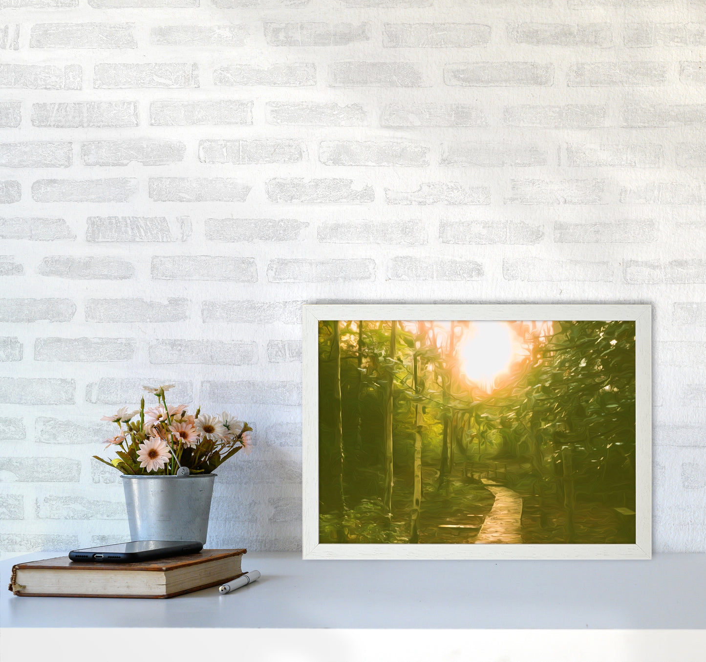 Autumn wood A3 Oak Frame