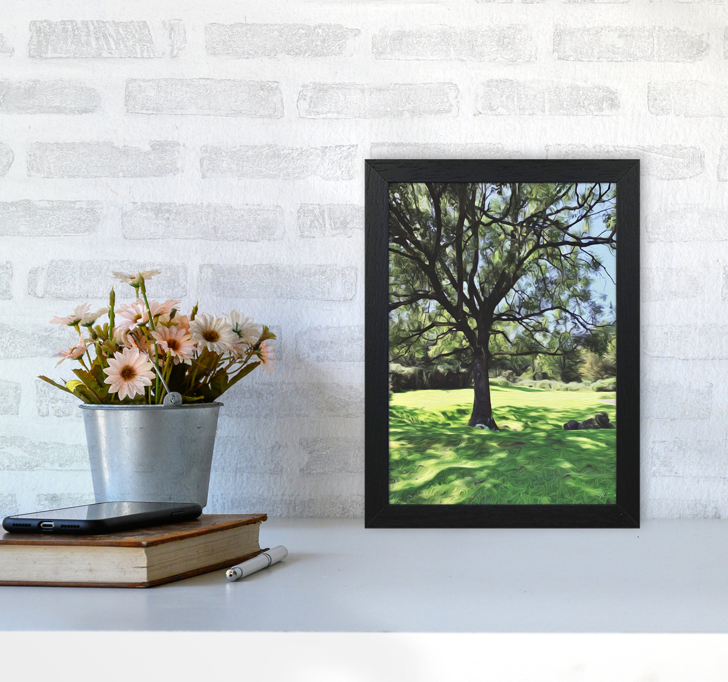 Tree A4 White Frame