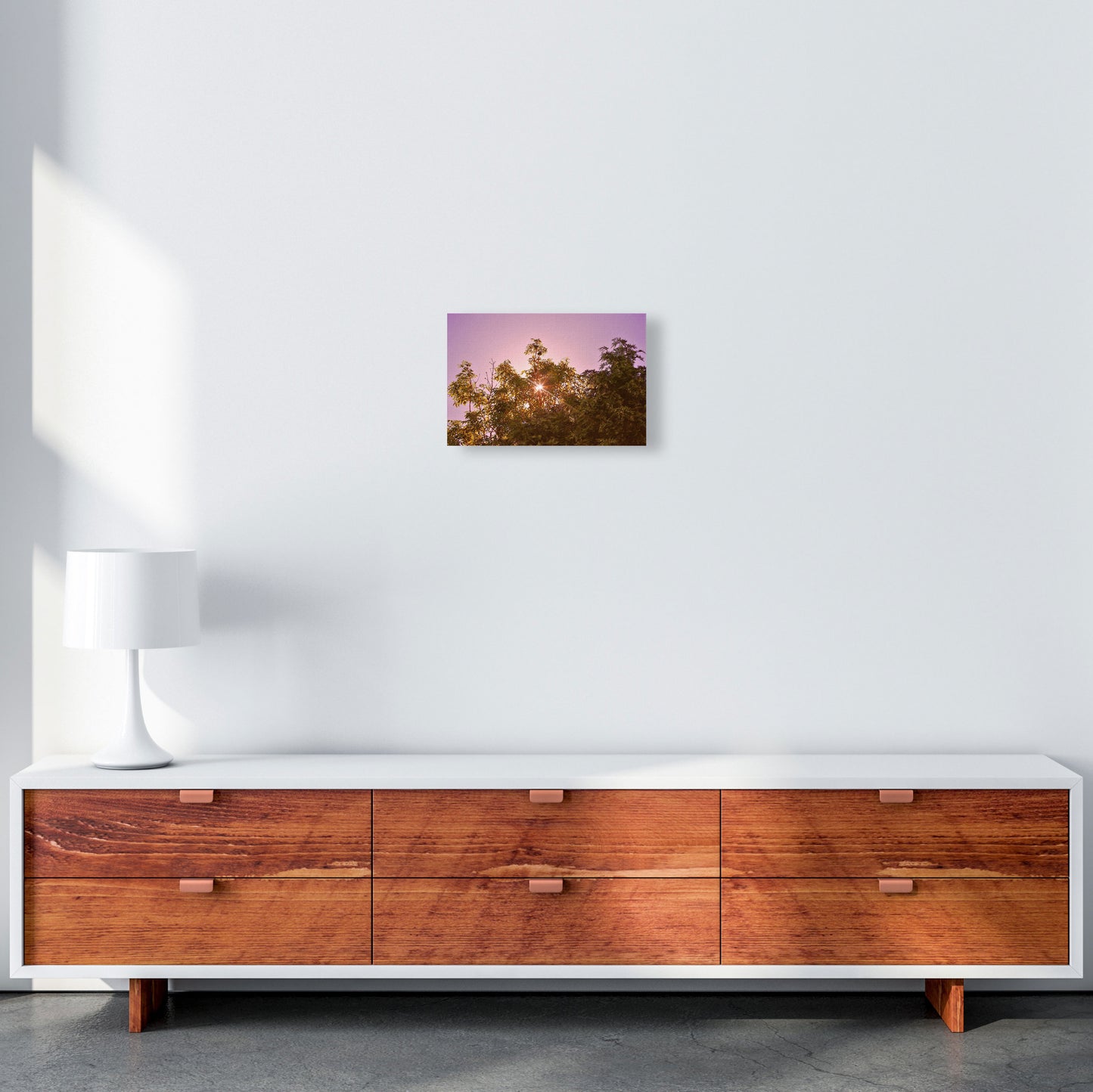 Blush Sunrise Art Print by Proper Job Studio A4 Canvas