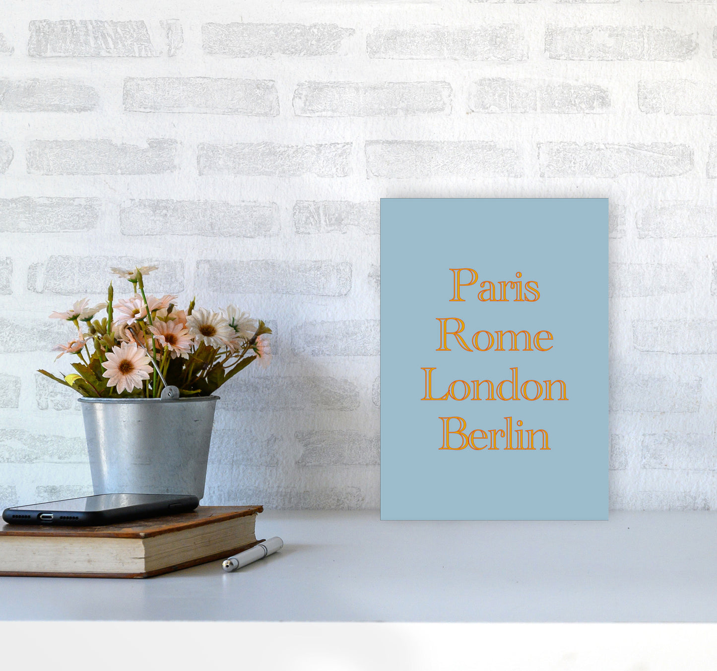 Cities (2) Art Print by Proper Job Studio A4 Black Frame