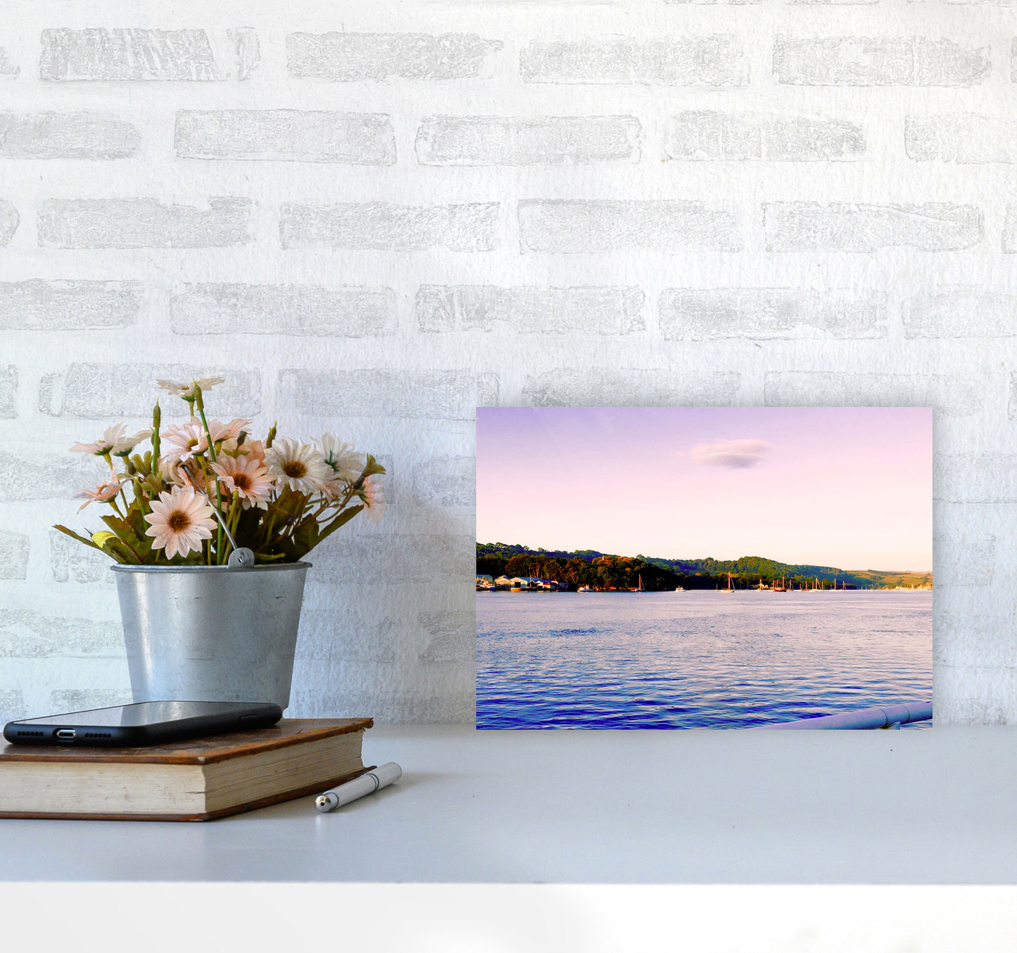 Calm ocean morning Art Print by Proper Job Studio A4 Black Frame