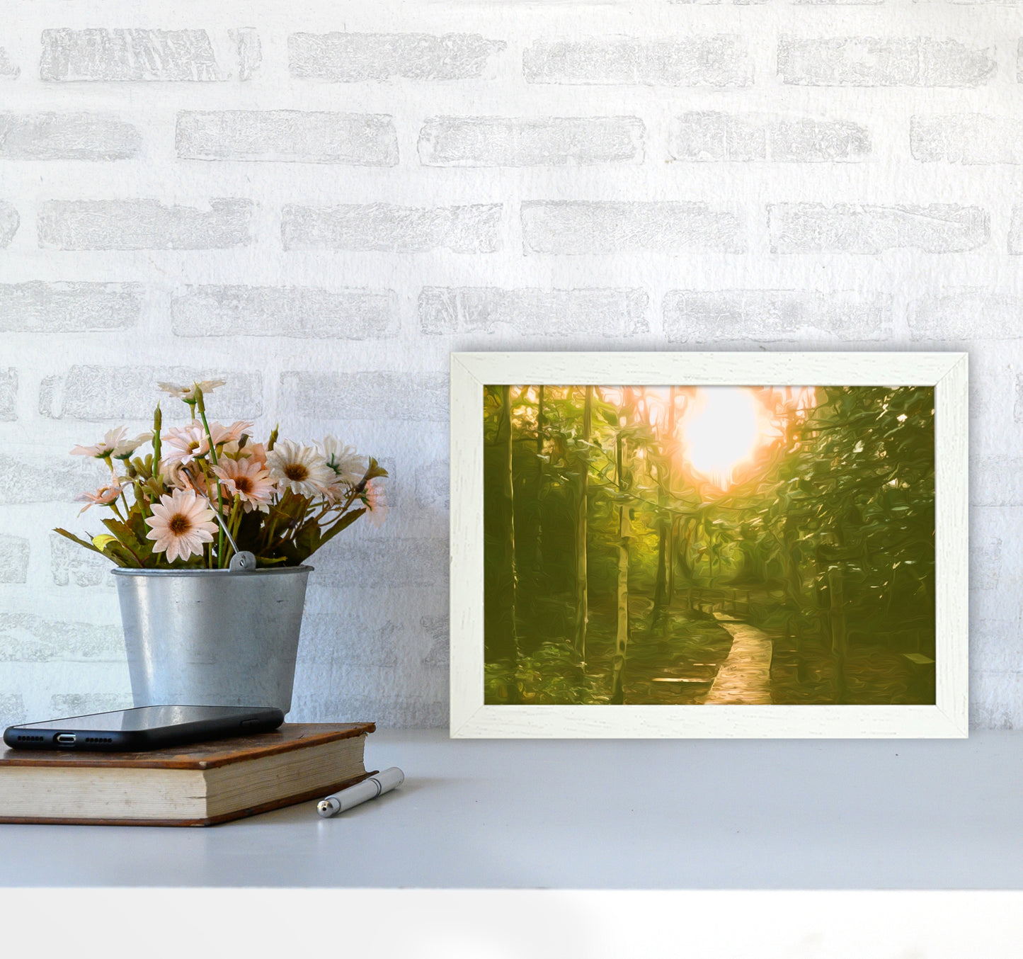 Autumn wood A4 Oak Frame