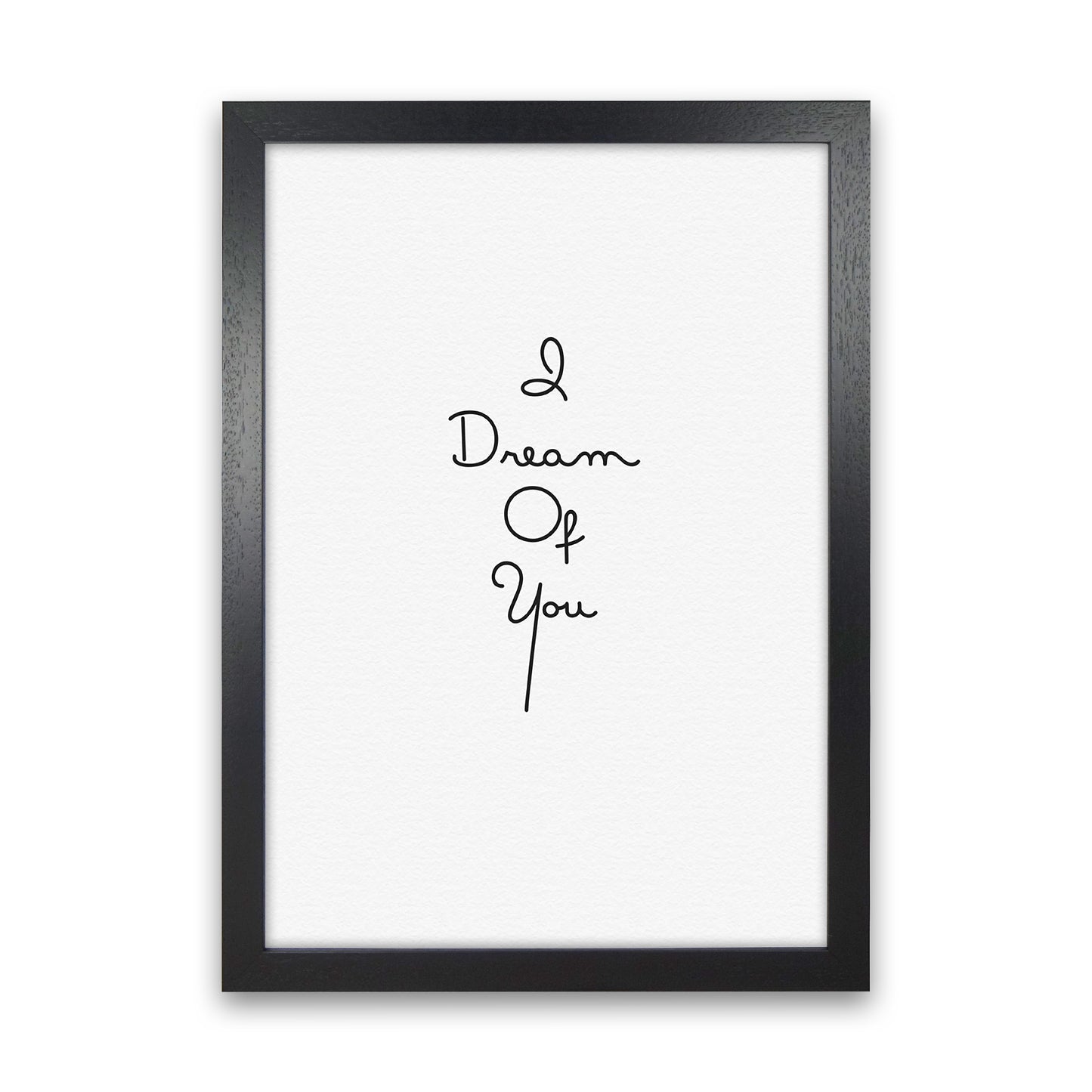 Dream Quote Art Print by Proper Job Studio Black Grain