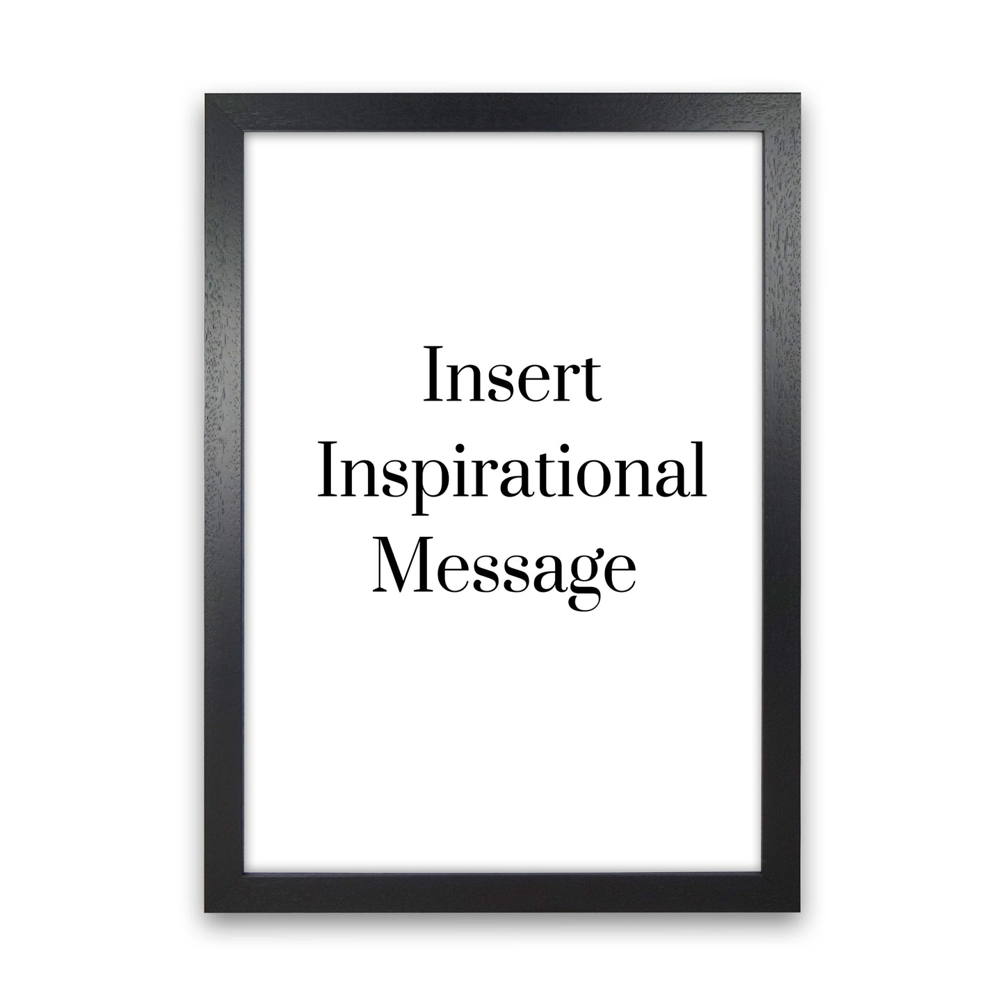 Insert message Quote Art Print by Proper Job Studio Black Grain