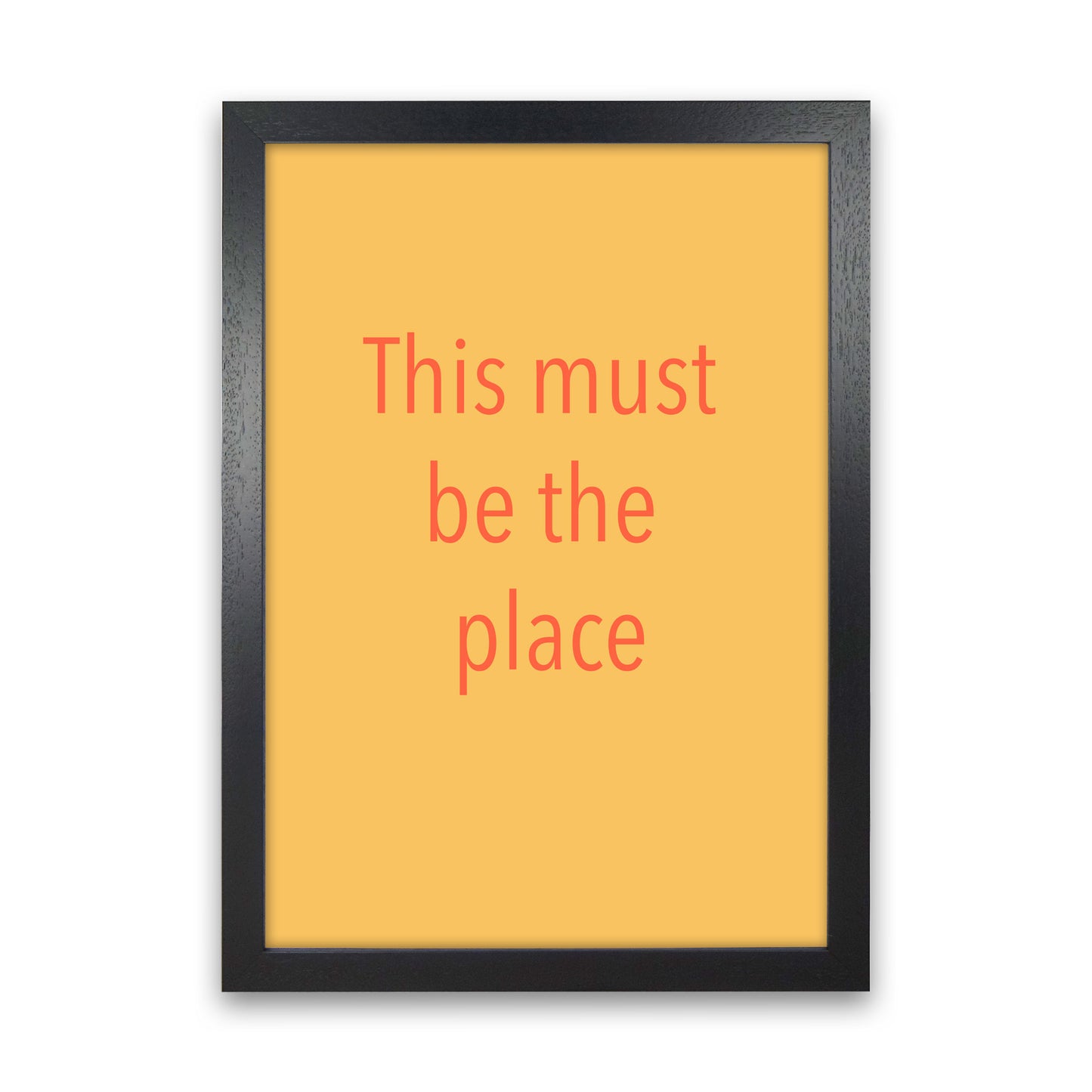 This must be the place Art Print by Proper Job Studio Black Grain
