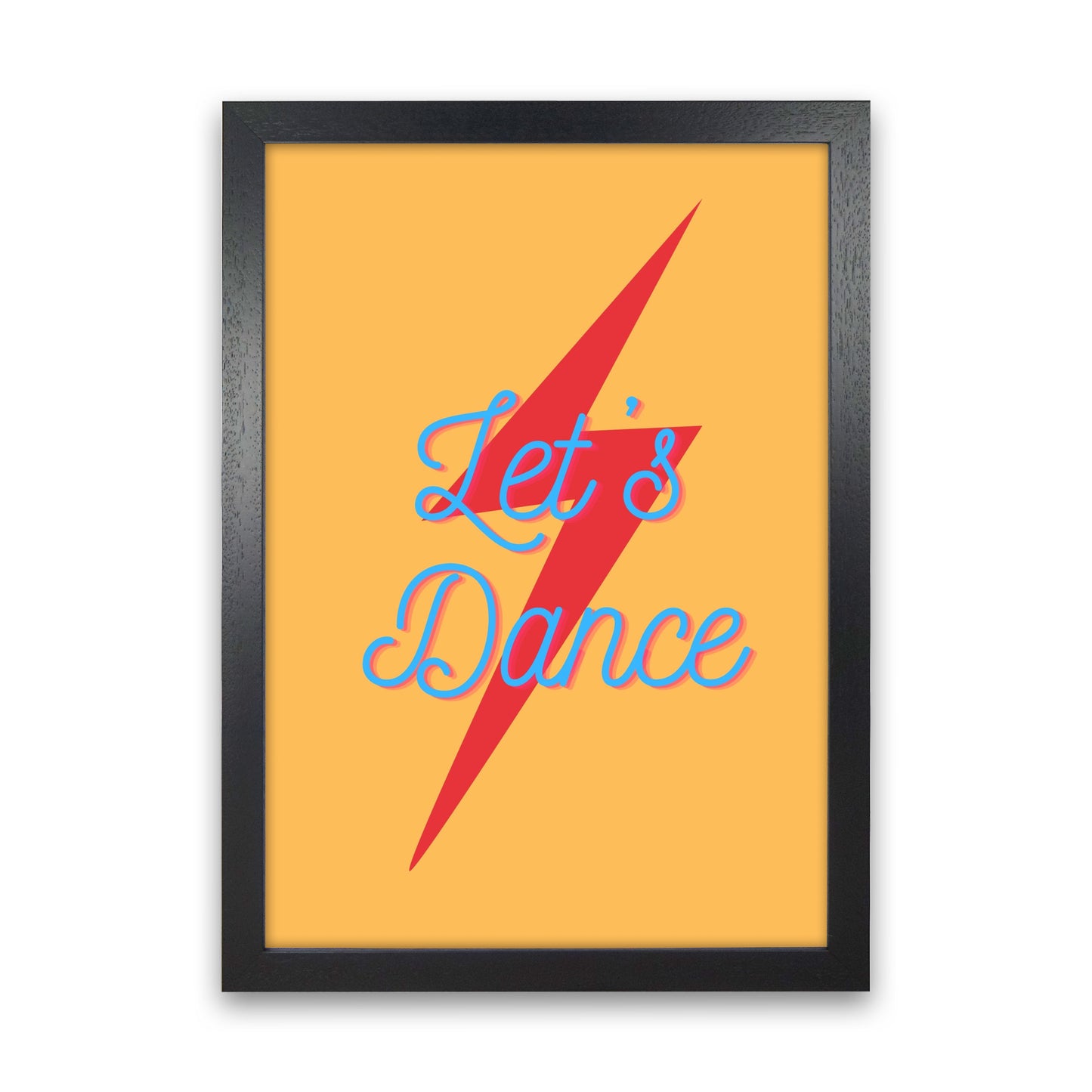 Let's dance 2 Art Print by Proper Job Studio Black Grain