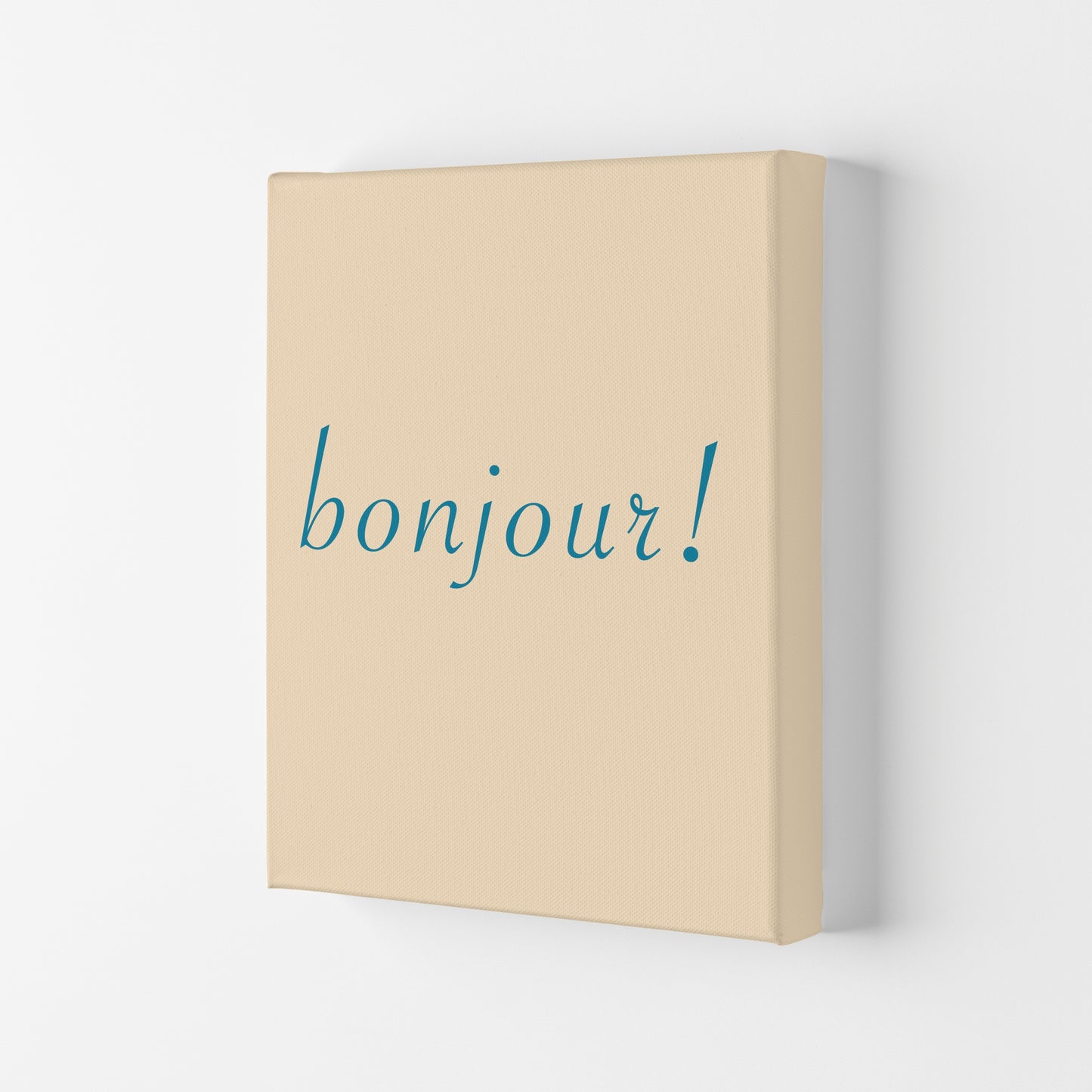 Bonjour Art Print by Proper Job Studio Canvas