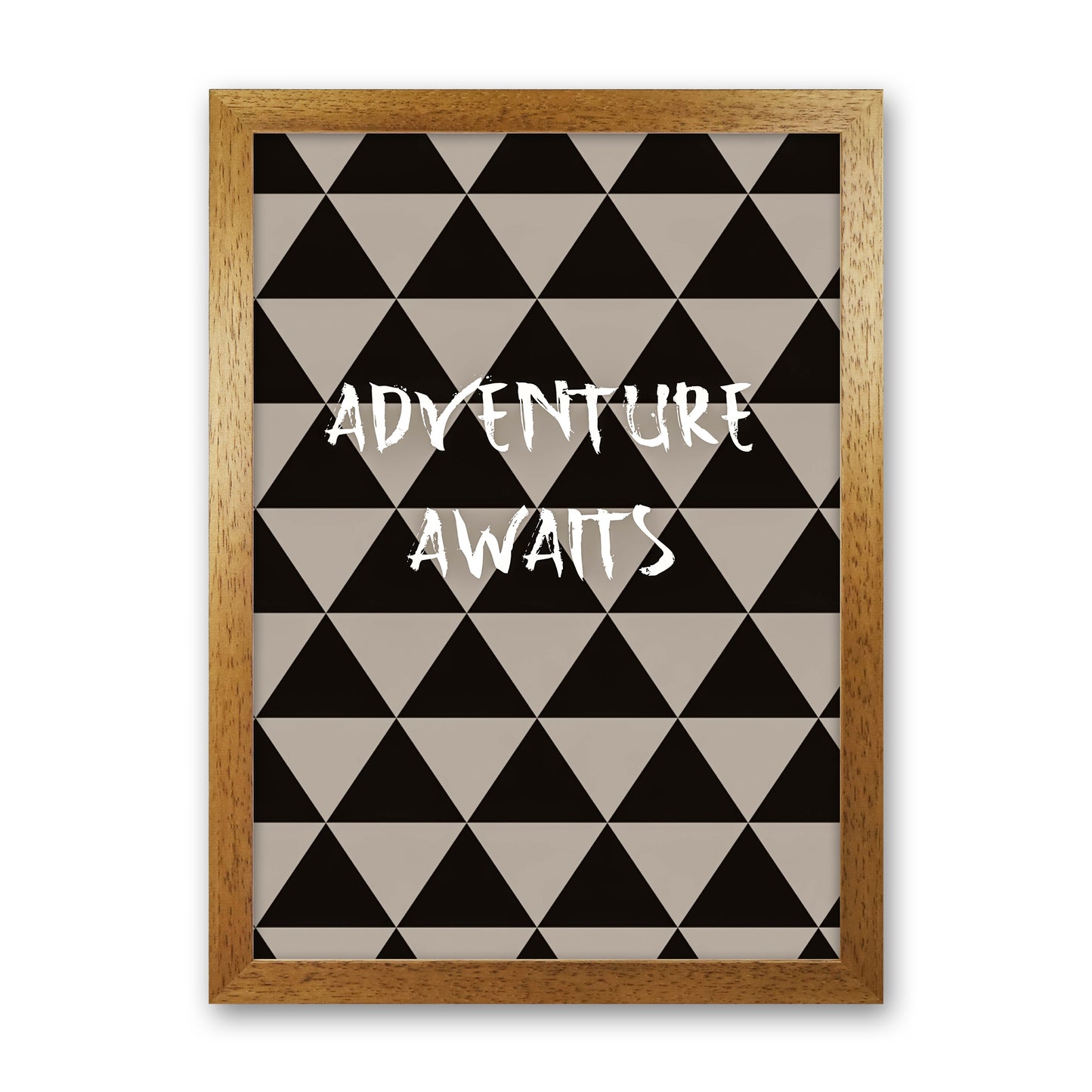 Adventure Quote Art Print by Proper Job Studio Oak Grain