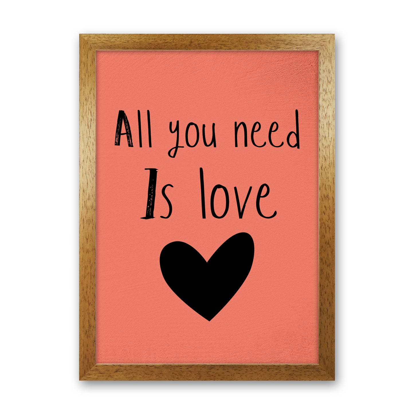All you need is Love Quote Art Print by Proper Job Studio