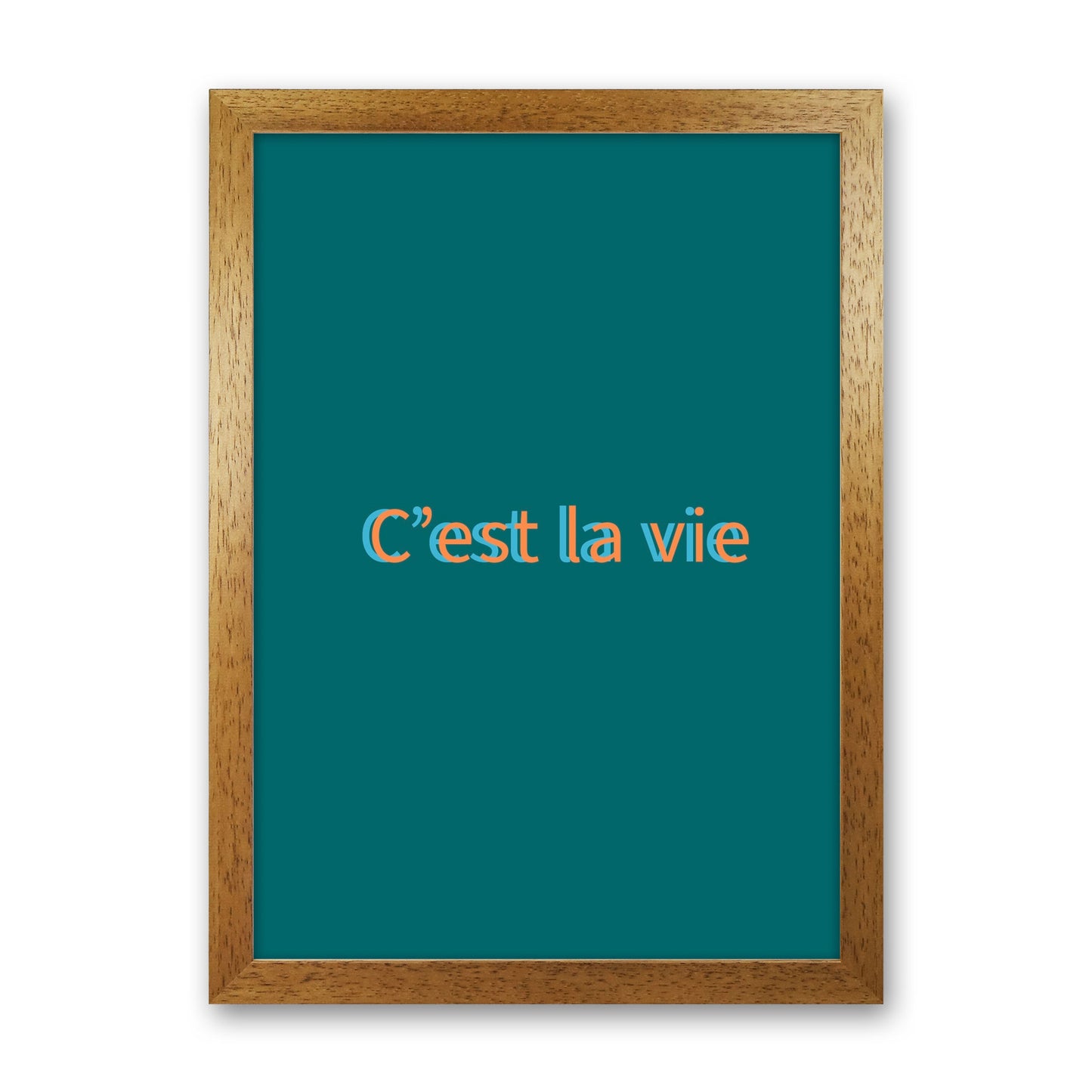 Cest la vie Art Print by Proper Job Studio Oak Grain