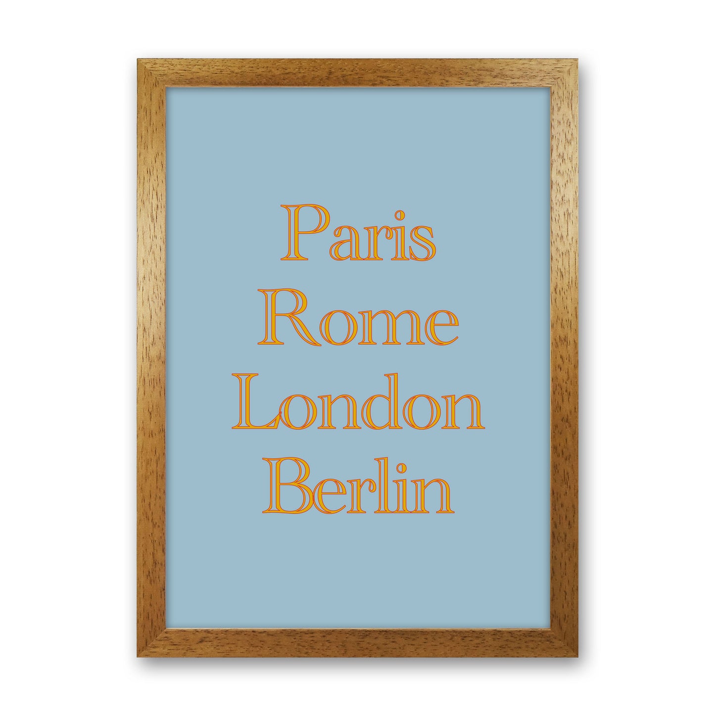 Cities (2) Art Print by Proper Job Studio Oak Grain