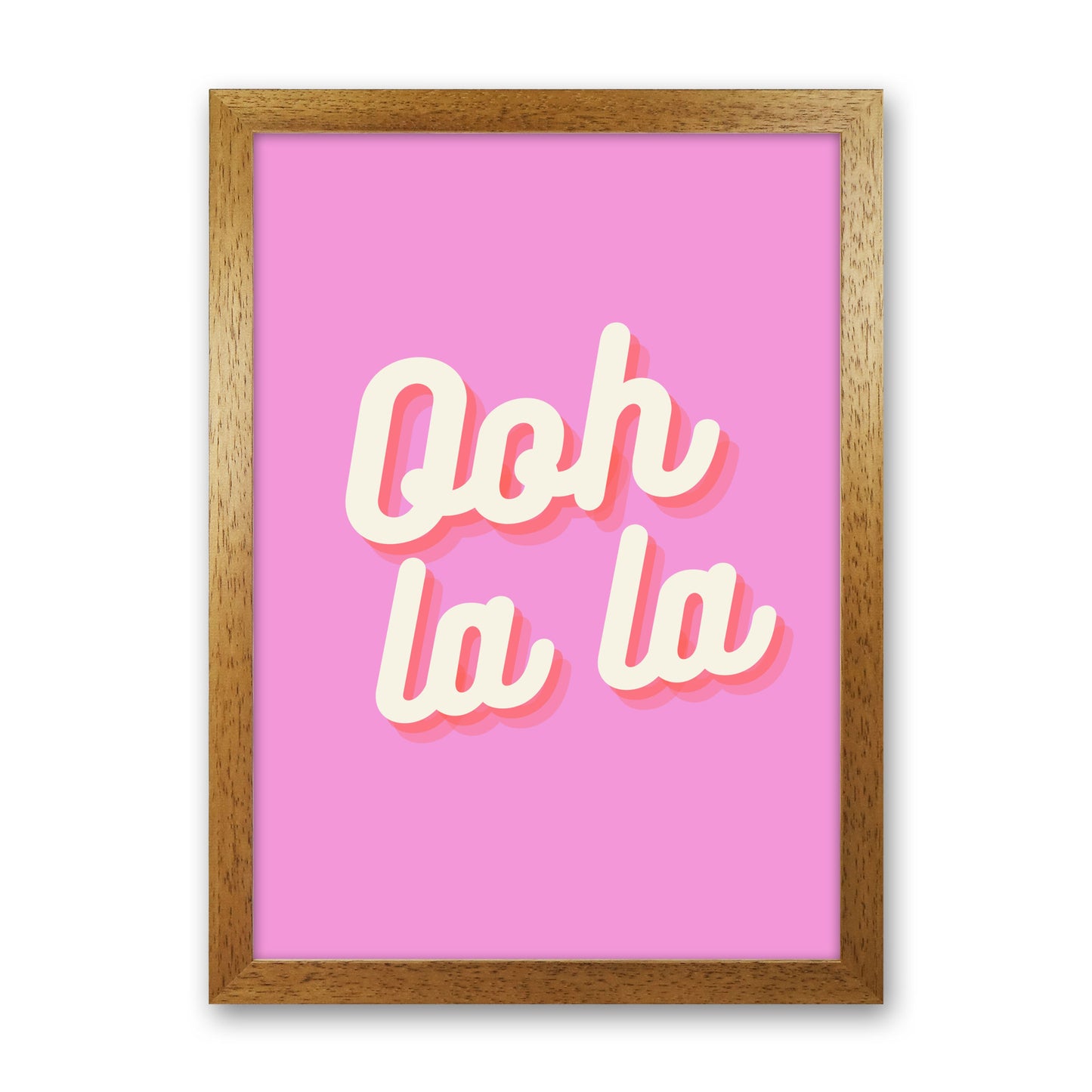 Ooh la la Art Print by Proper Job Studio Oak Grain