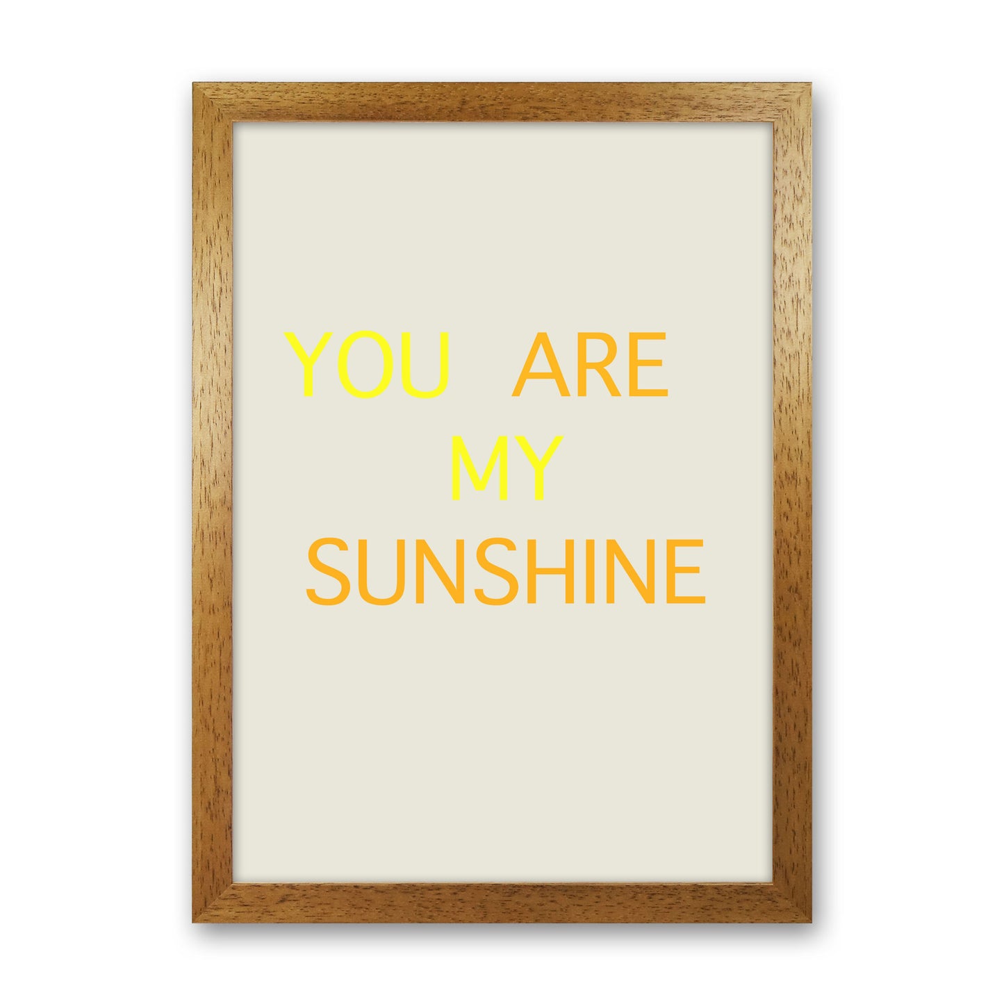 My Sunshine Art Print by Proper Job Studio Oak Grain