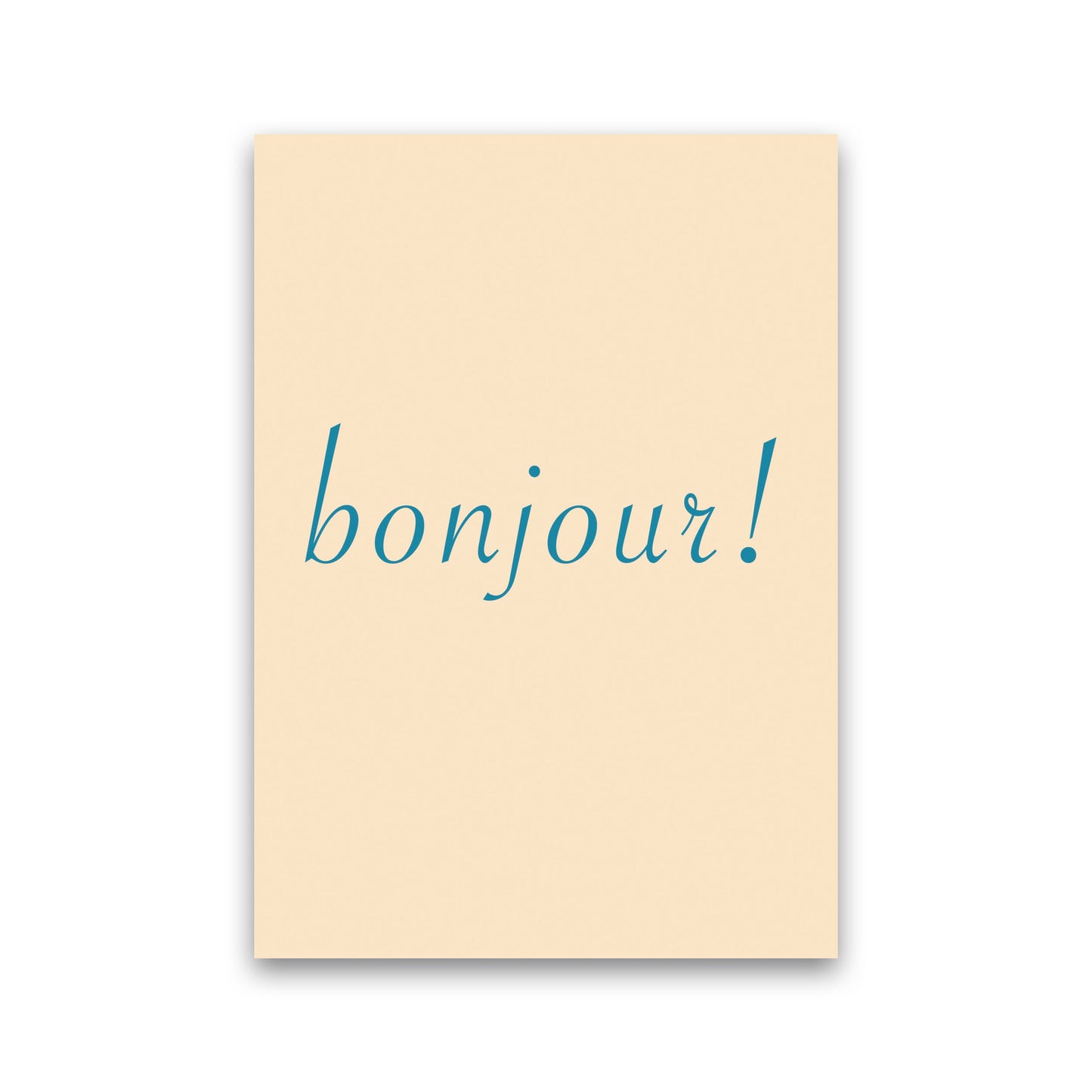 Bonjour Art Print by Proper Job Studio Print Only