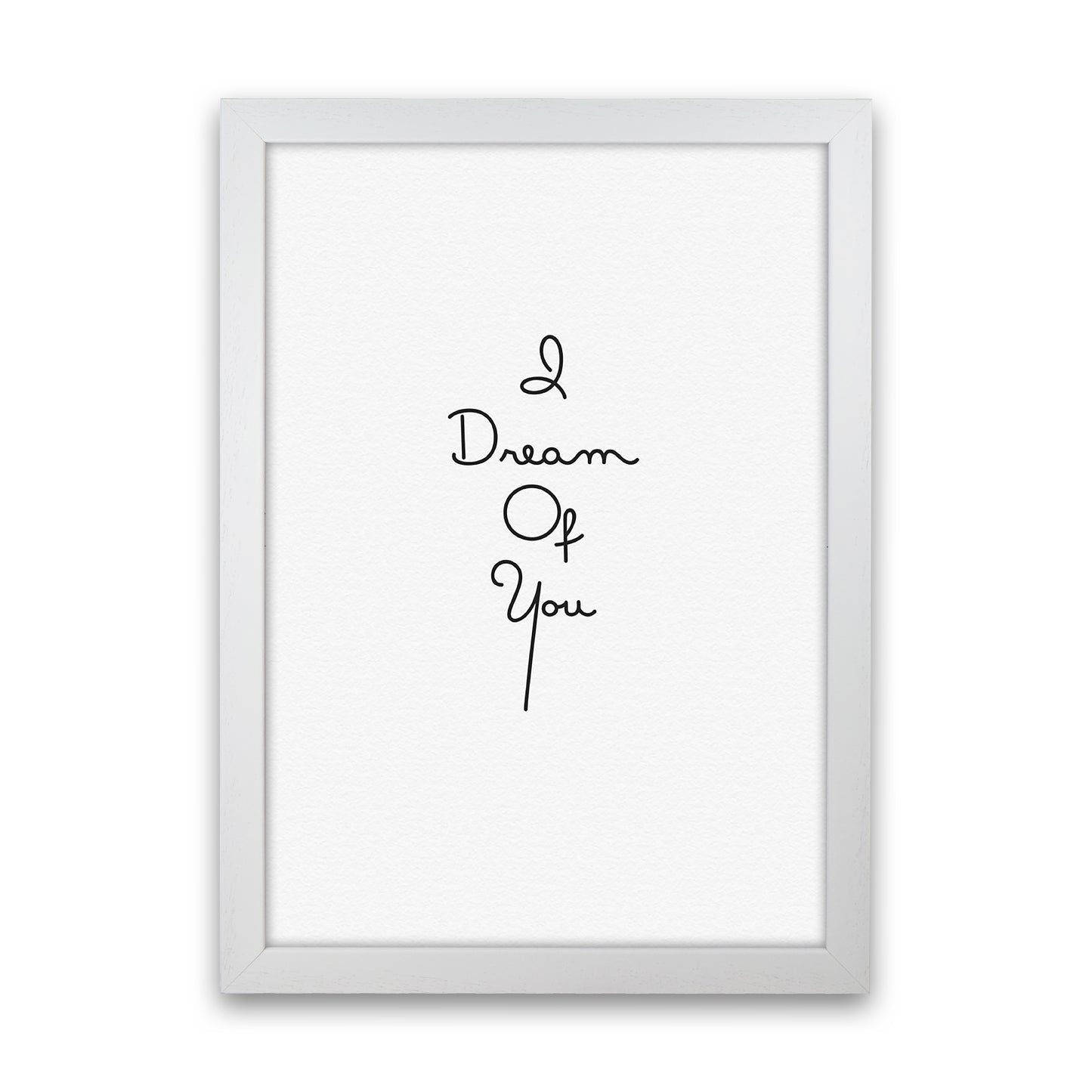 Dream Quote Art Print by Proper Job Studio White Grain