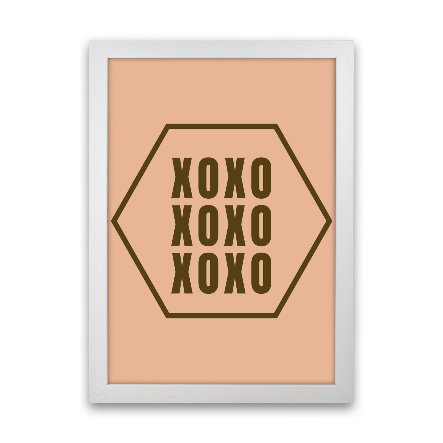 XOXO Art Print by Proper Job Studio White Grain