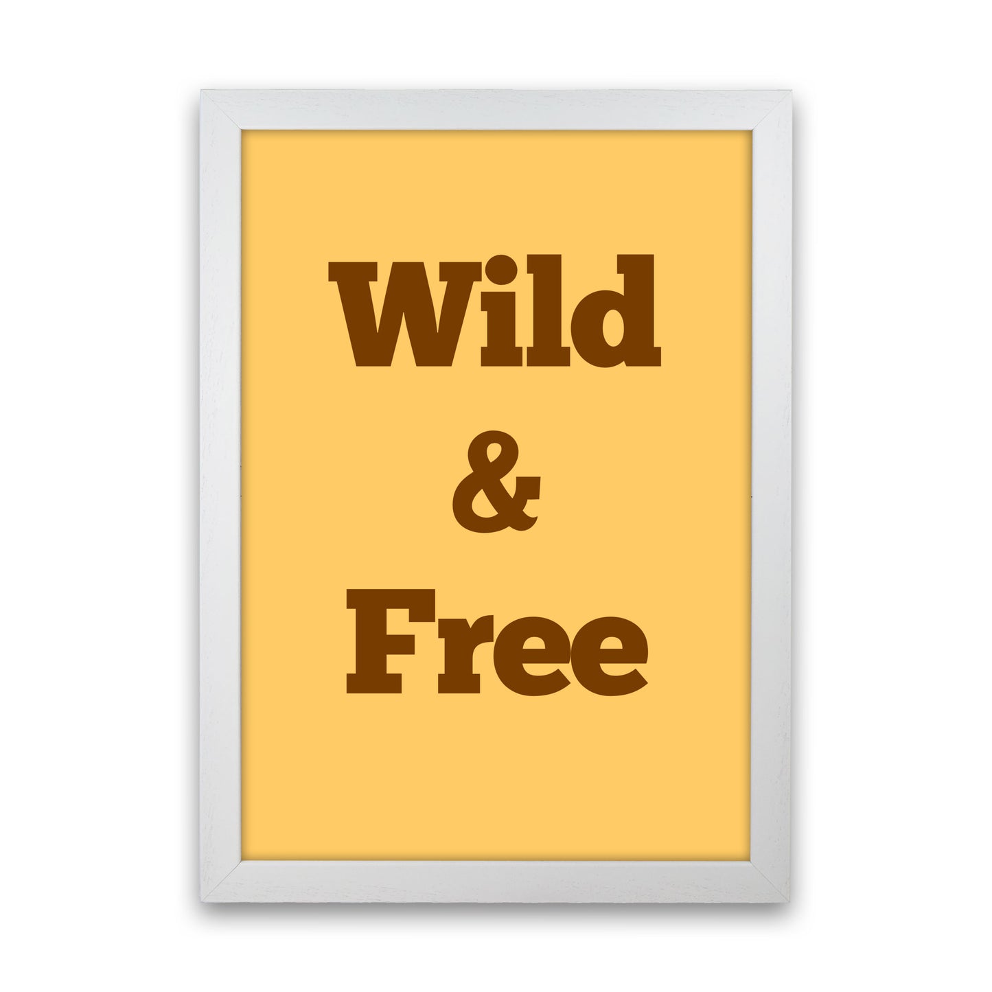 Wild & Free Art Print by Proper Job Studio White Grain