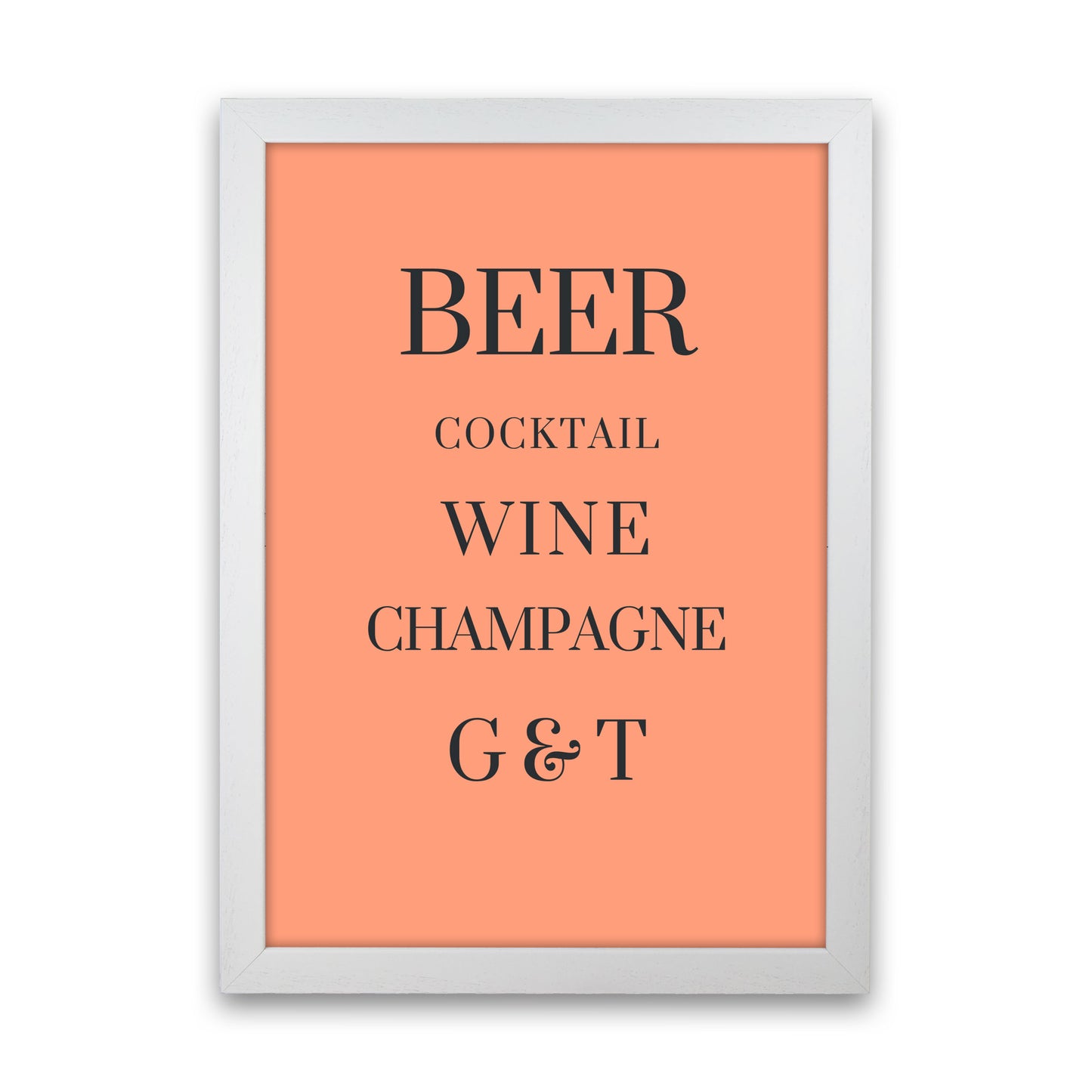 Drinks Art Print by Proper Job Studio White Grain