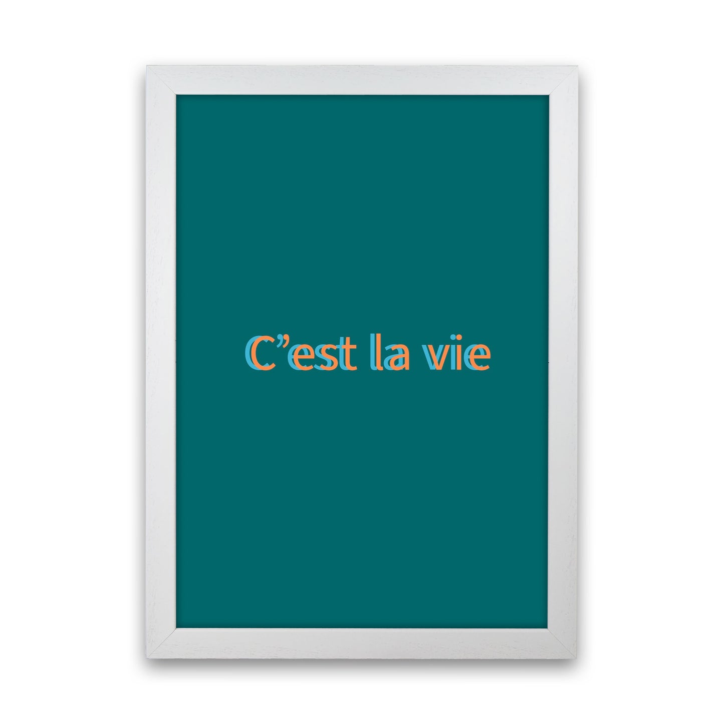 Cest la vie Art Print by Proper Job Studio White Grain