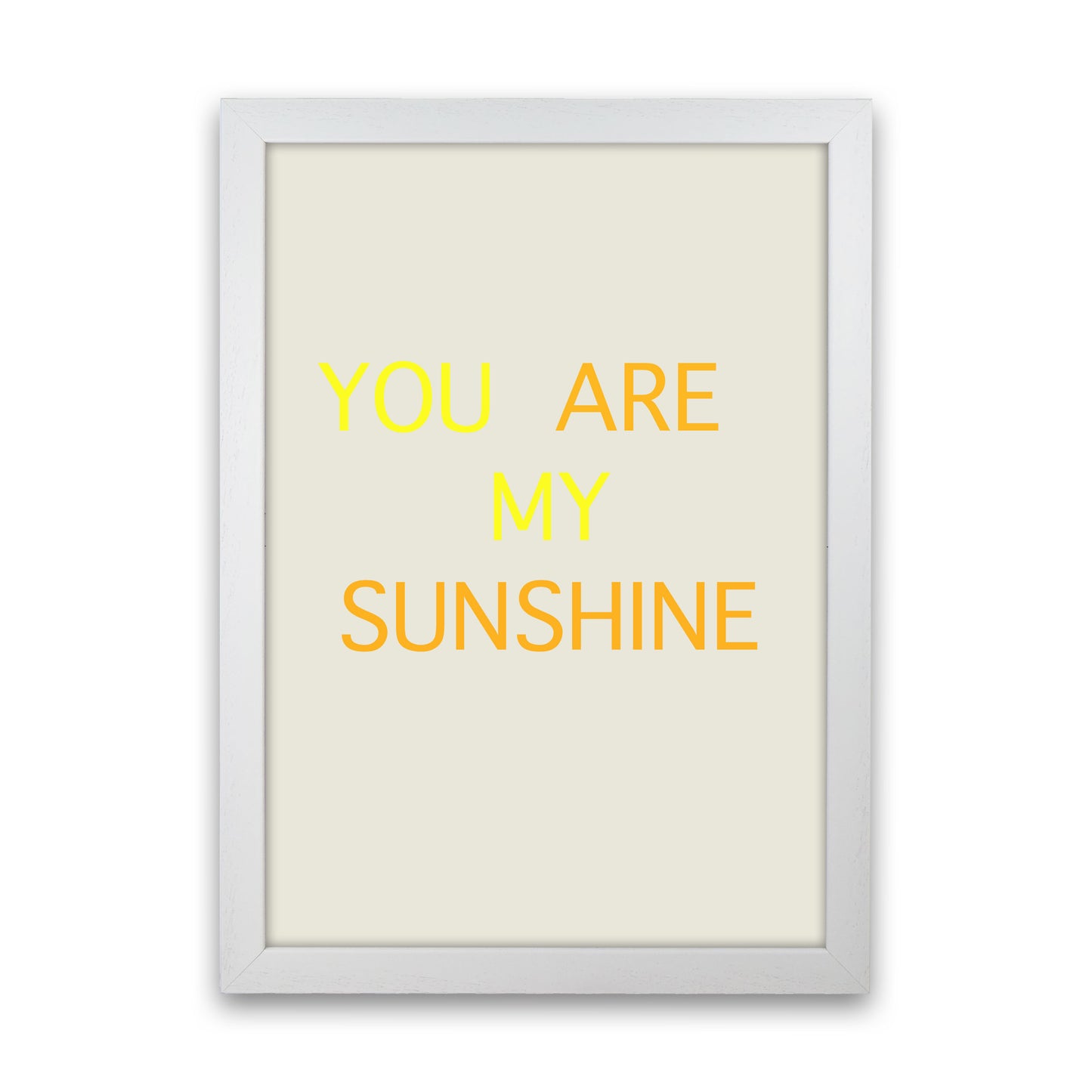 My Sunshine Art Print by Proper Job Studio White Grain