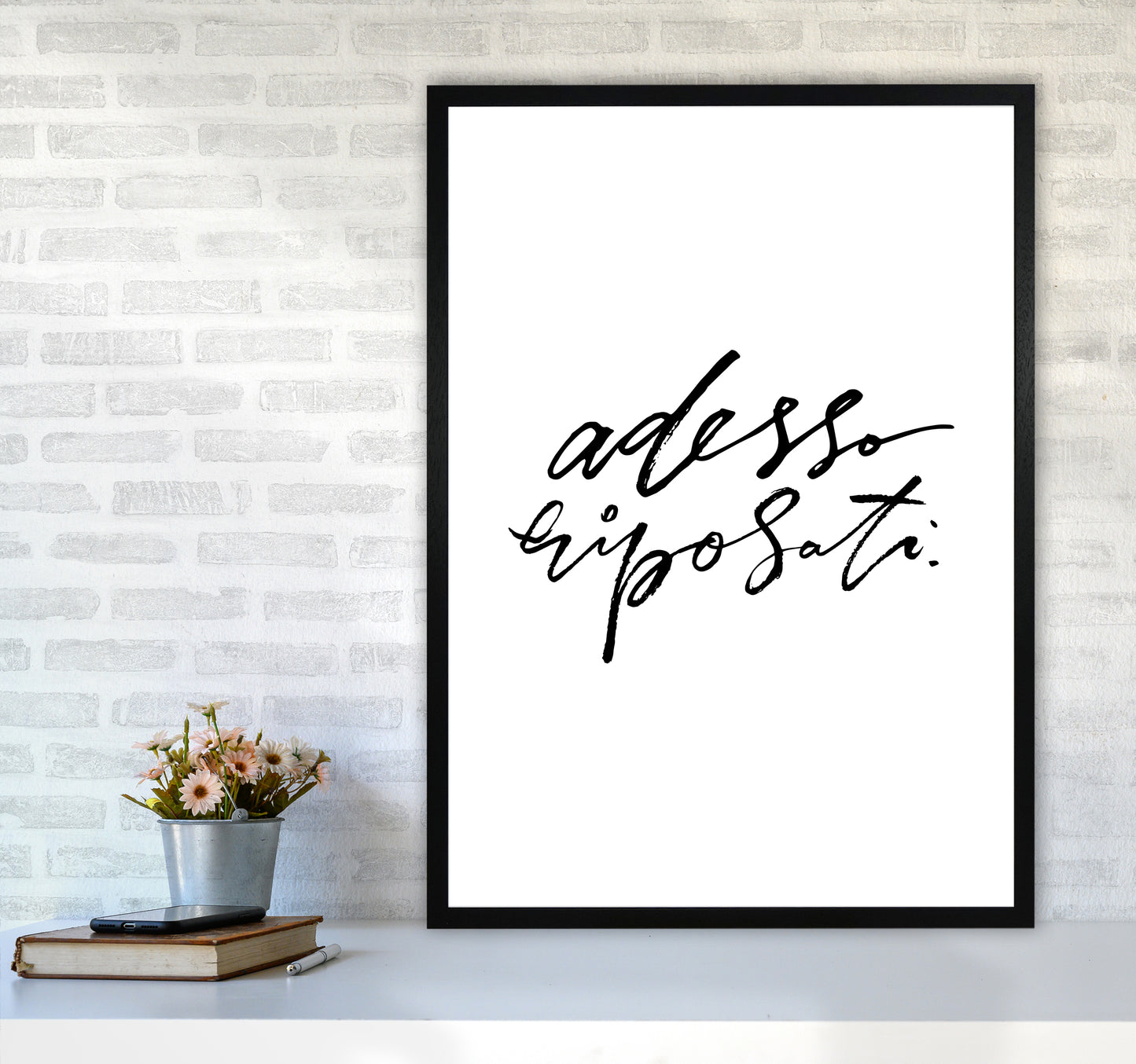 Adesso Riposati By Planeta444 A1 White Frame
