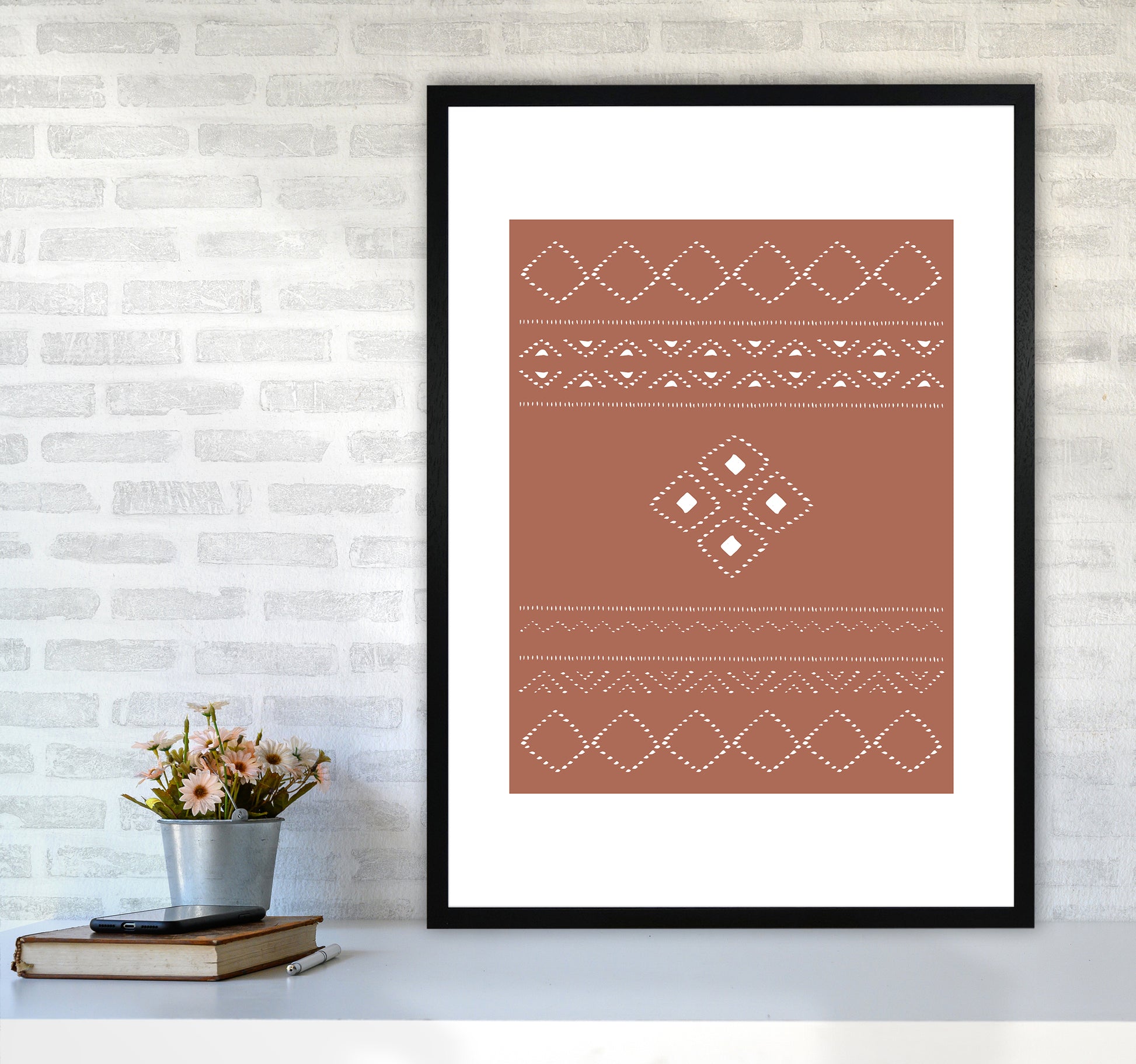 Ethno Clay By Planeta444 A1 White Frame