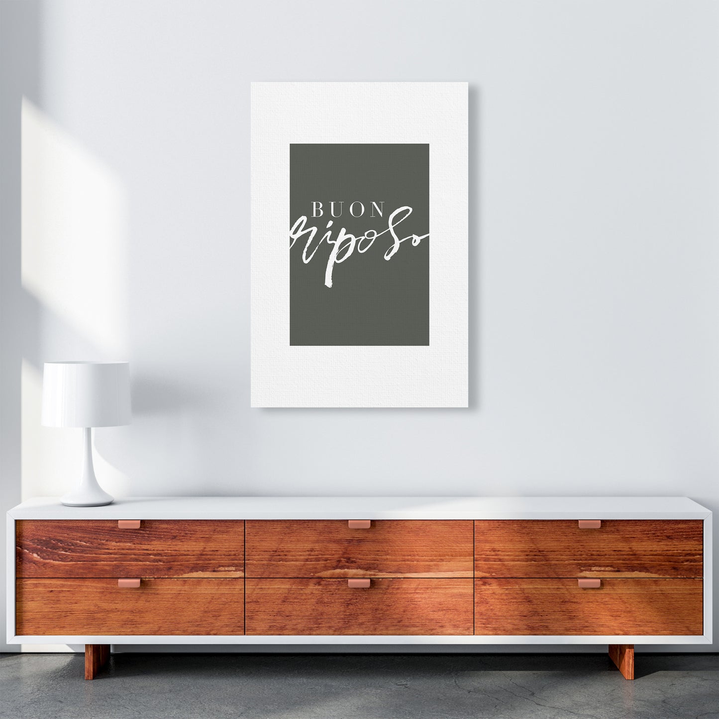 Buon Riposo Pewtergreen Color By Planeta444 A1 Canvas