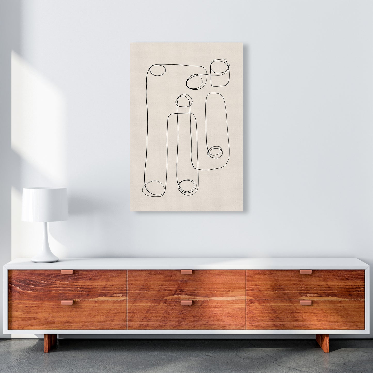 Abstract Line Doodles By Planeta444 A1 Canvas