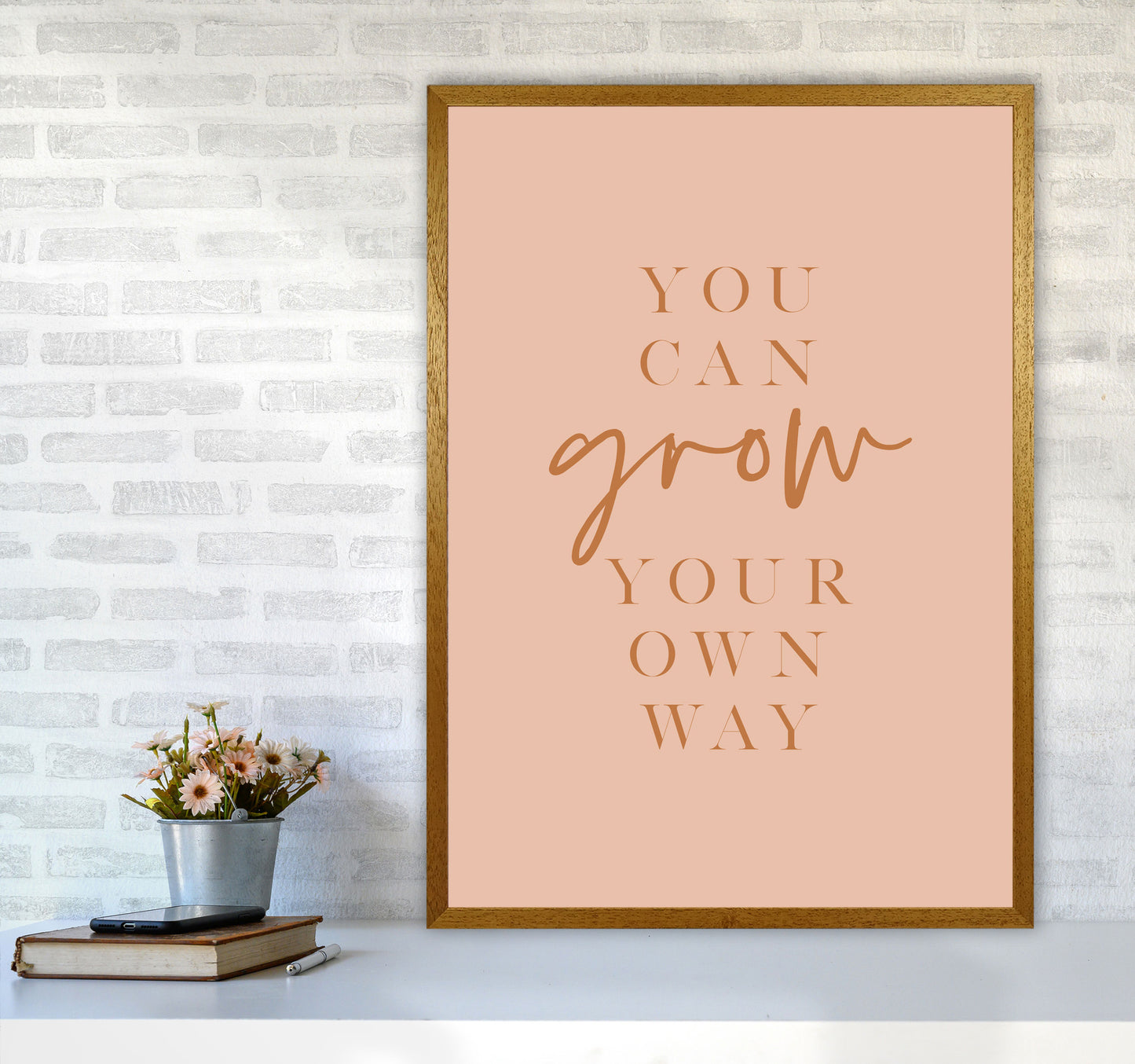 You Can Grow Your Own Way Earth Colors By Planeta444 A1 Print Only