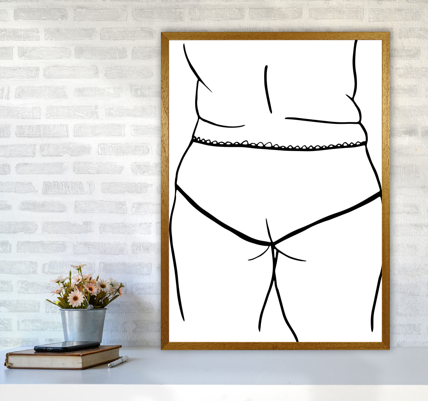 Curvy Female Back2 By Planeta444 A1 Print Only
