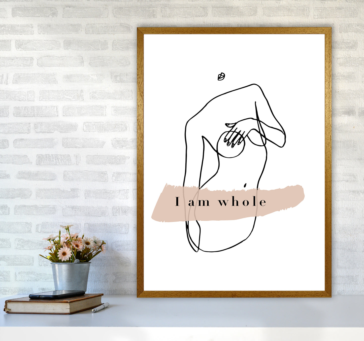 Covering Breasts With One Hand I Am Whole By Planeta444 A1 Print Only