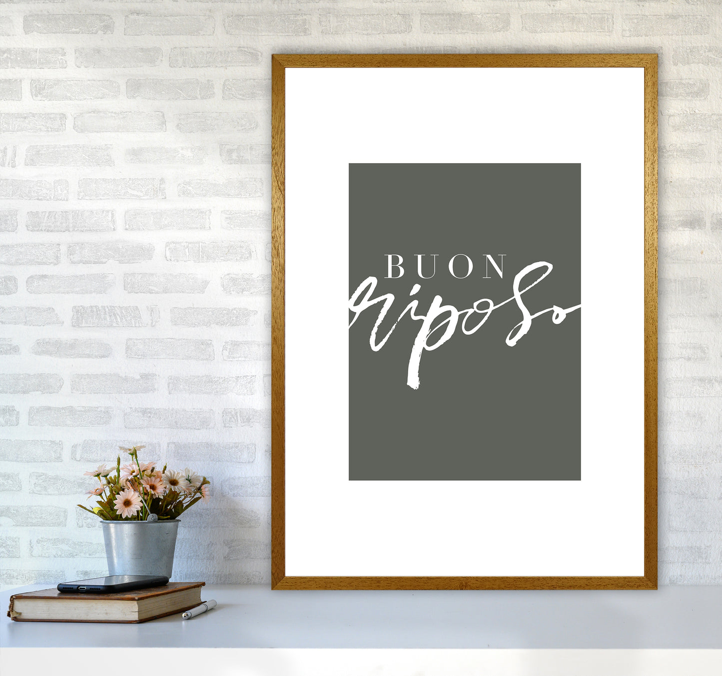 Buon Riposo Pewtergreen Color By Planeta444 A1 Print Only