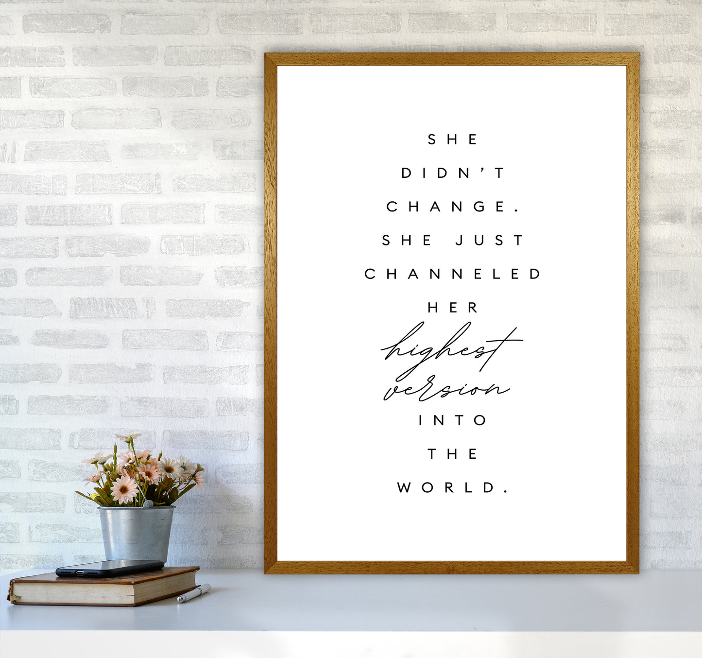 She Didnt Change Type By Planeta444 A1 Print Only