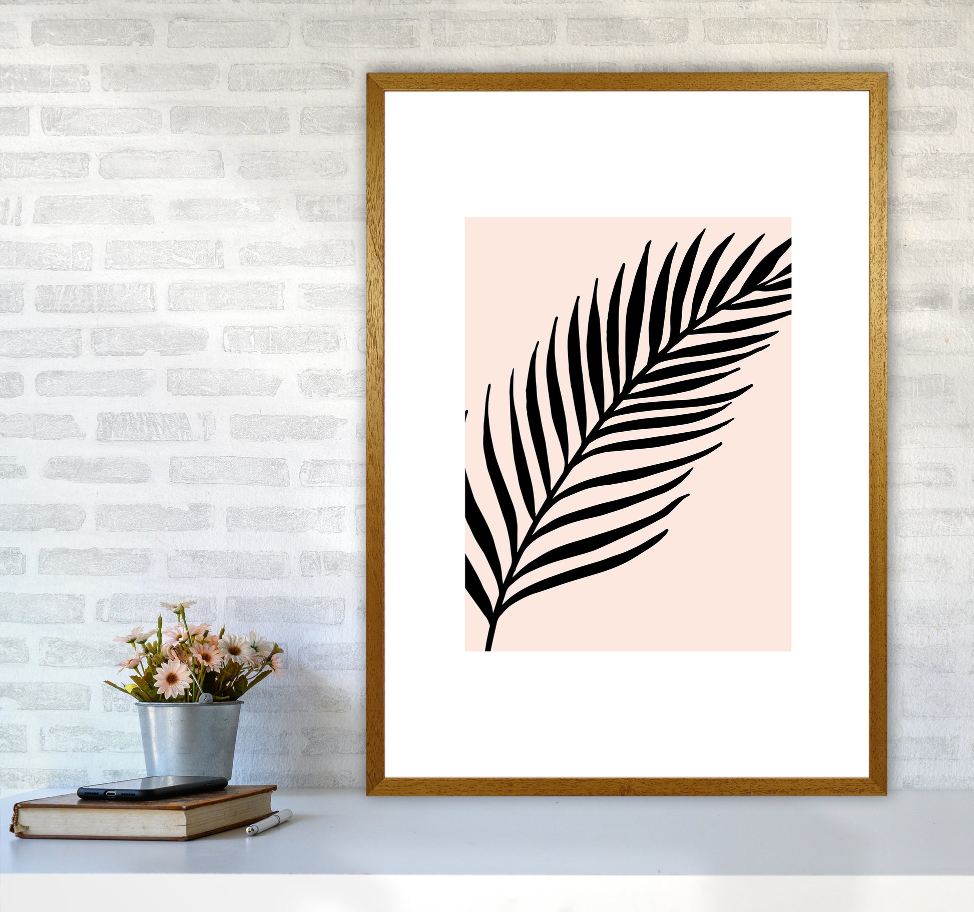 Palm Rose Rectangle 2 By Planeta444 A1 Print Only