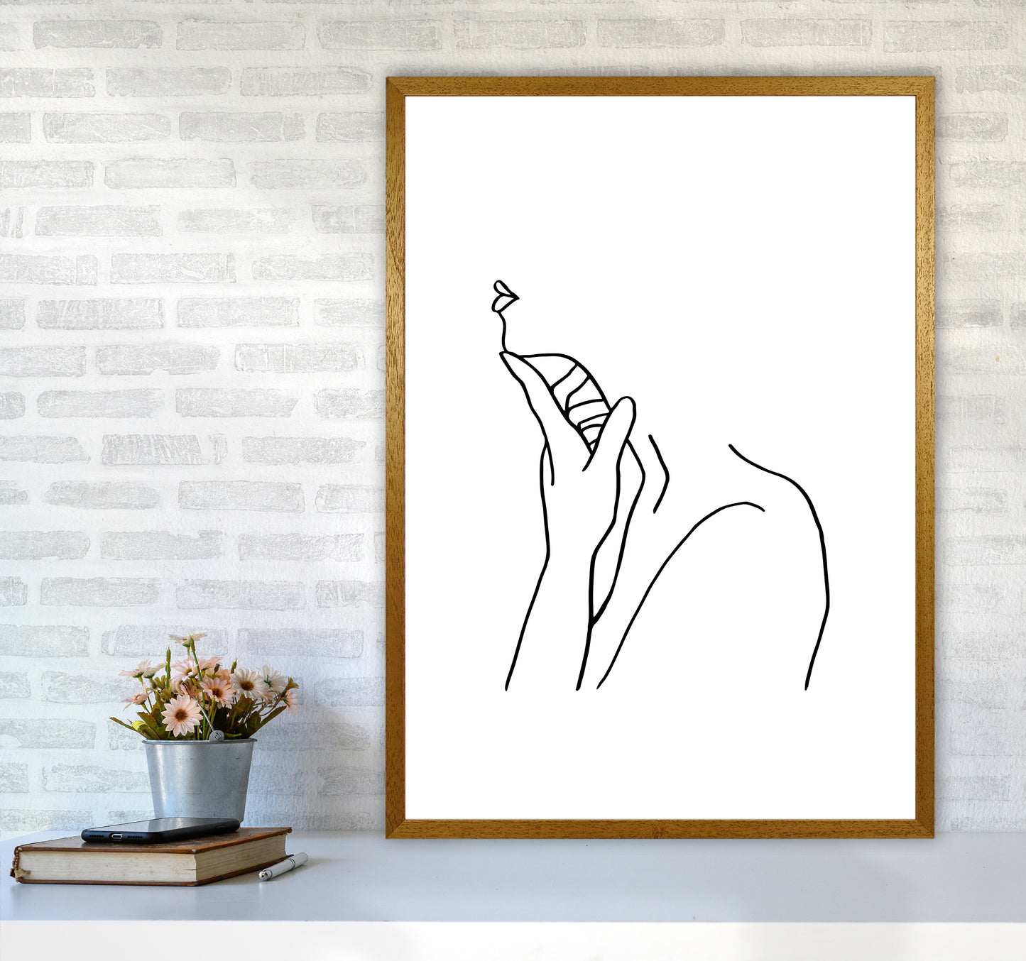 Finger On Chin By Planeta444 A1 Print Only