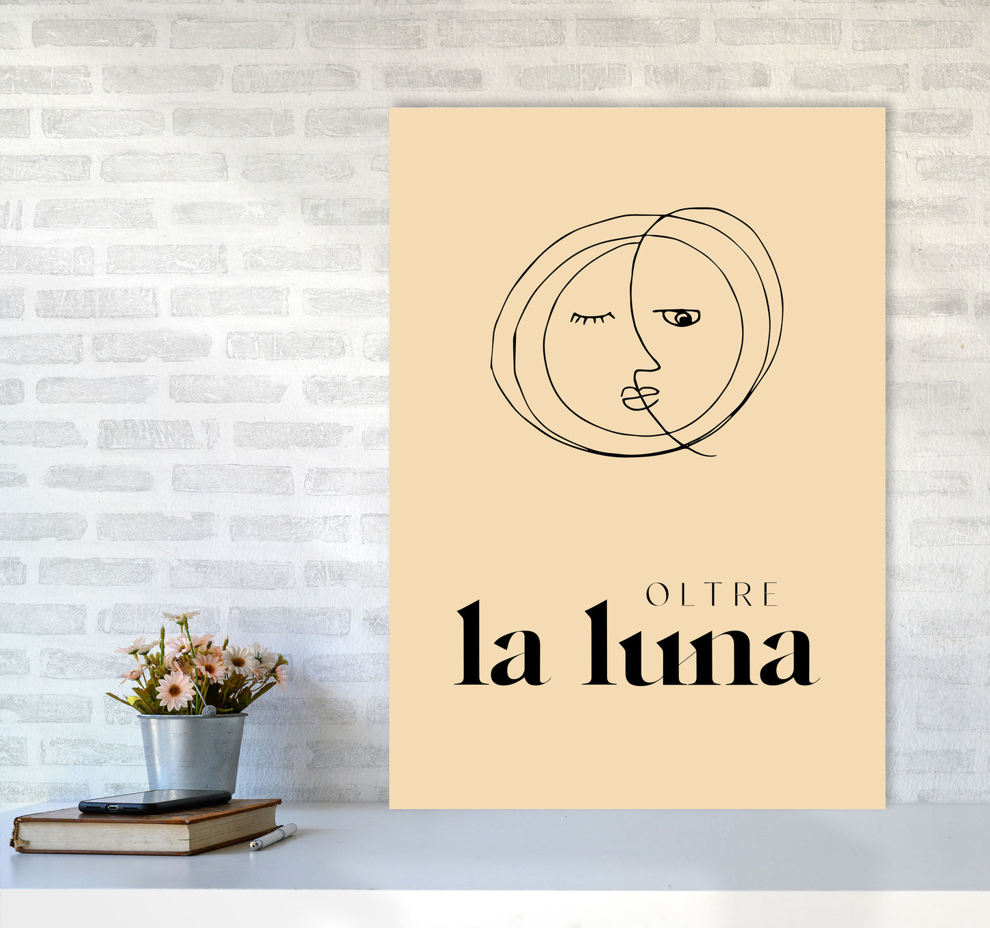 Oltre La Luna By Planeta444 A1 Black Frame