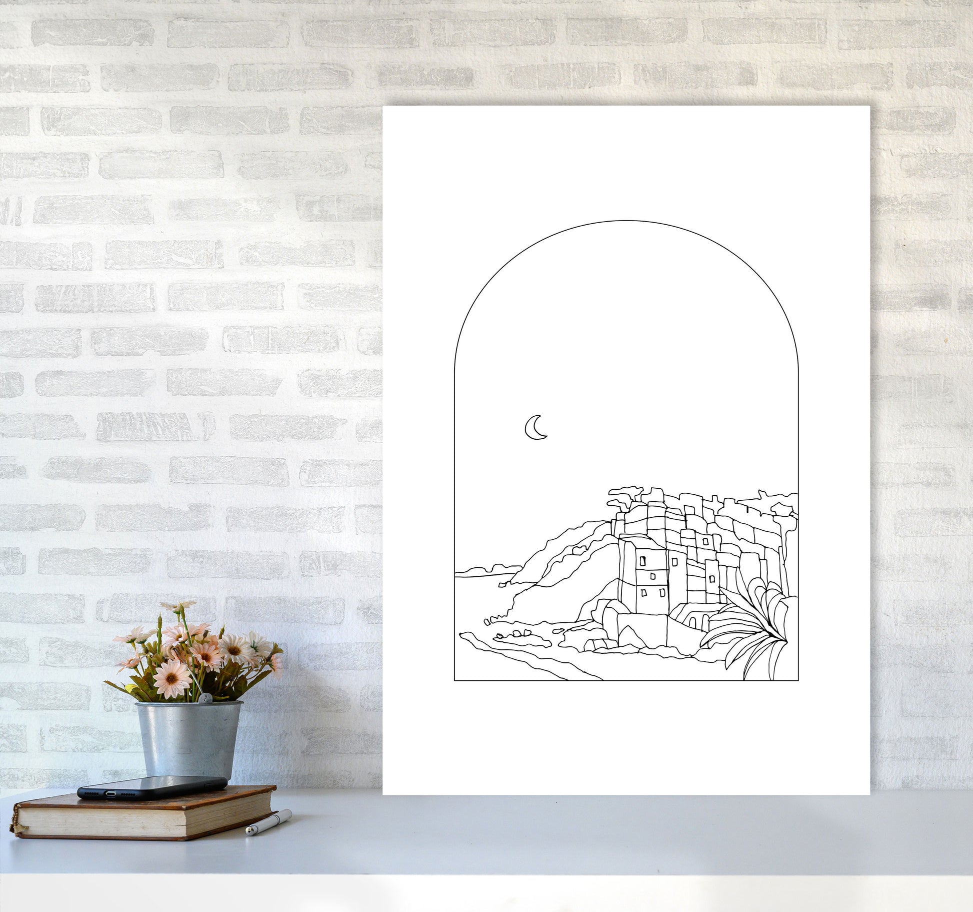 Cinque Terre By Planeta444 A1 Black Frame