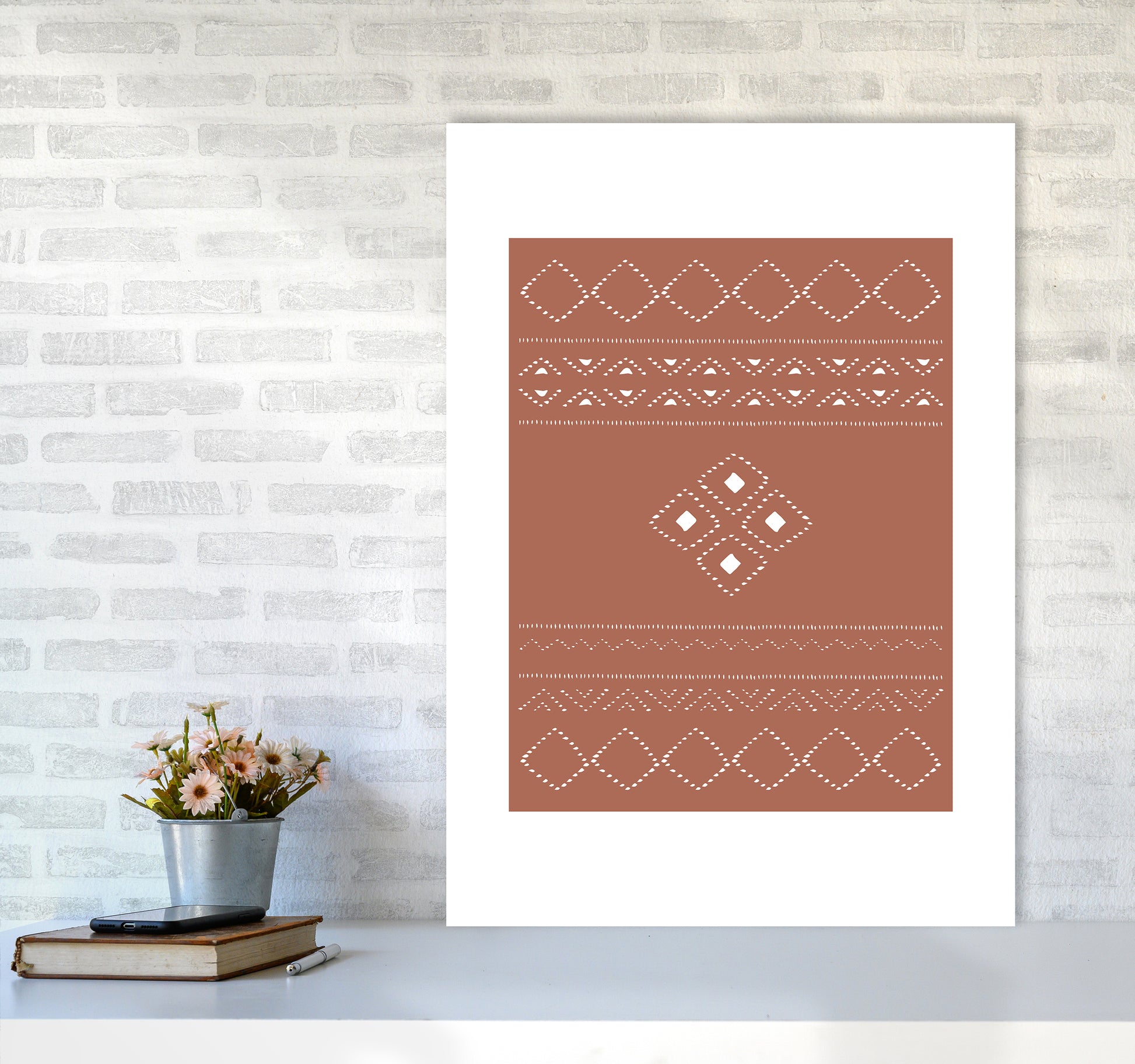 Ethno Clay By Planeta444 A1 Black Frame